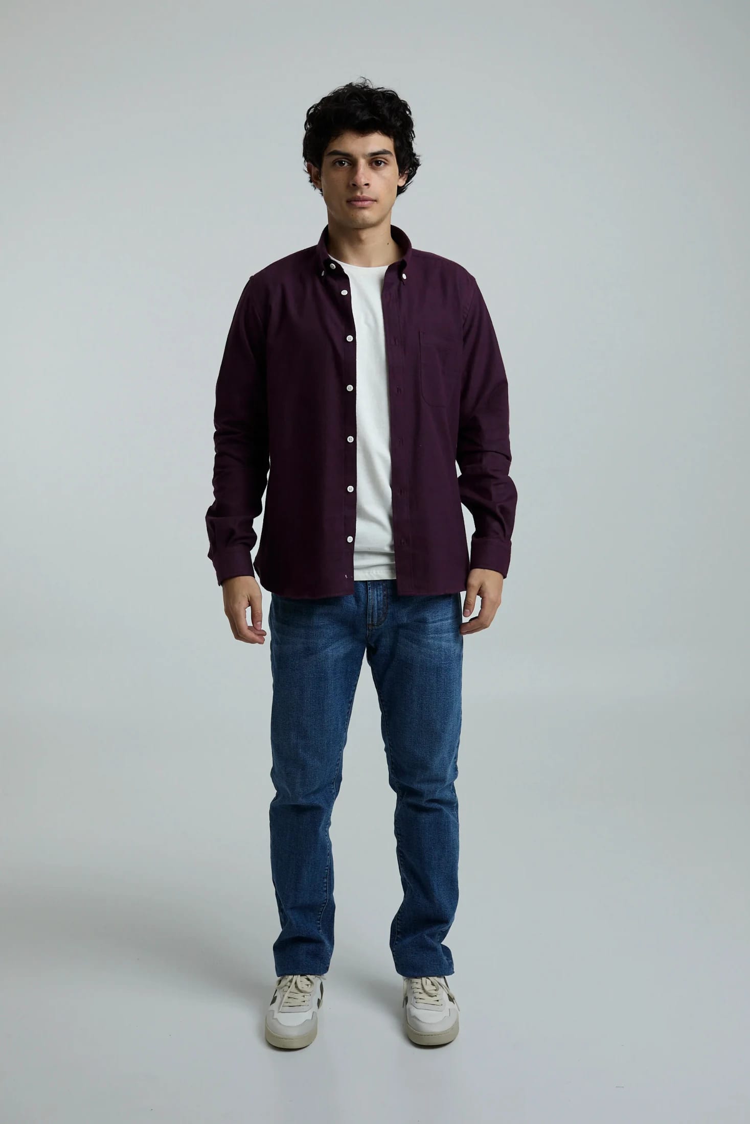 Camisa twill vinotinto - imagen 11