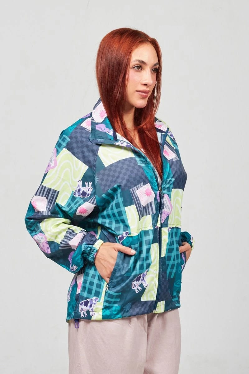 Chaqueta Rompevientos Verde Ensueños - imagen 2