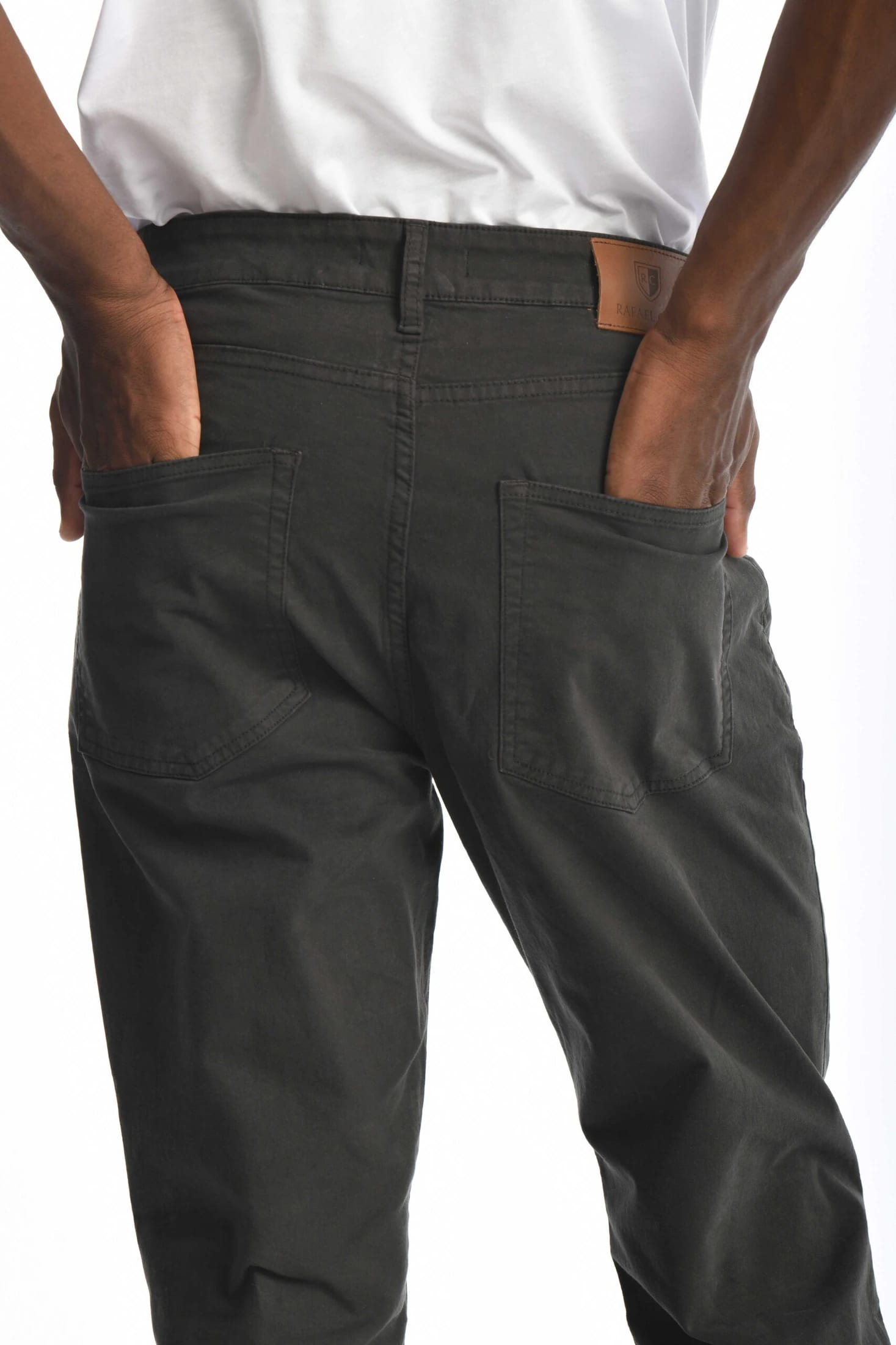 Pantalón Classic Dril 5 Bolsillos Gris Oscuro - imagen 2