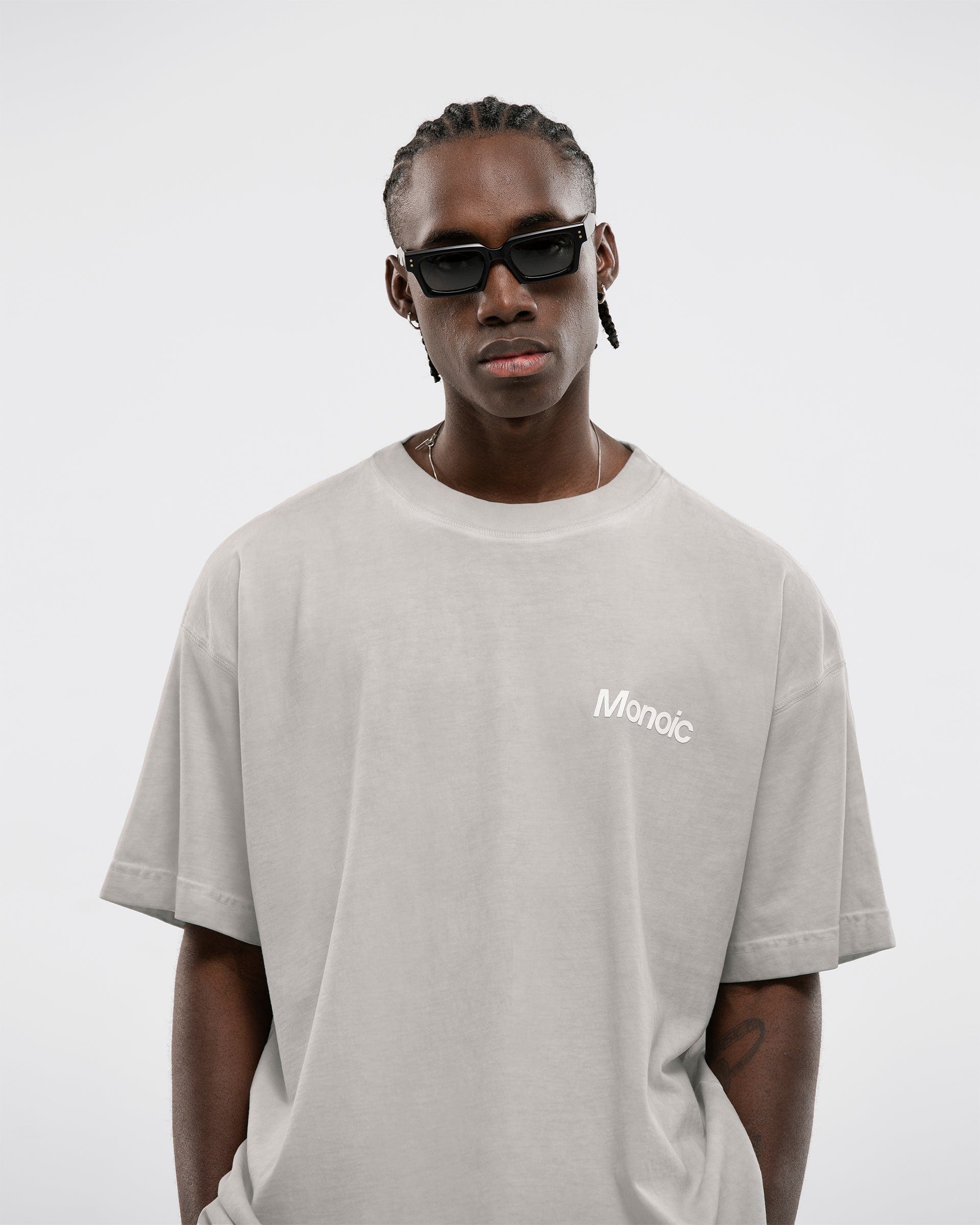 Camiseta Logo Oversized V2 - Gris Desgastado - imagen 2