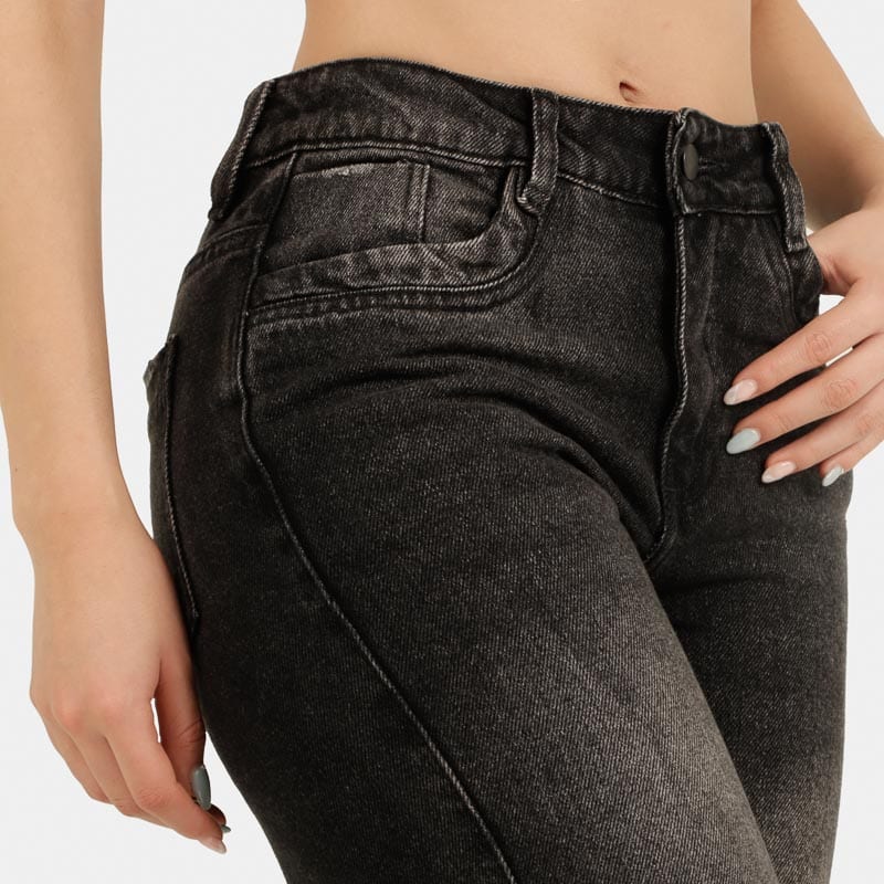 Jeans dama Mom Fit AX-2609 Gris - imagen 4