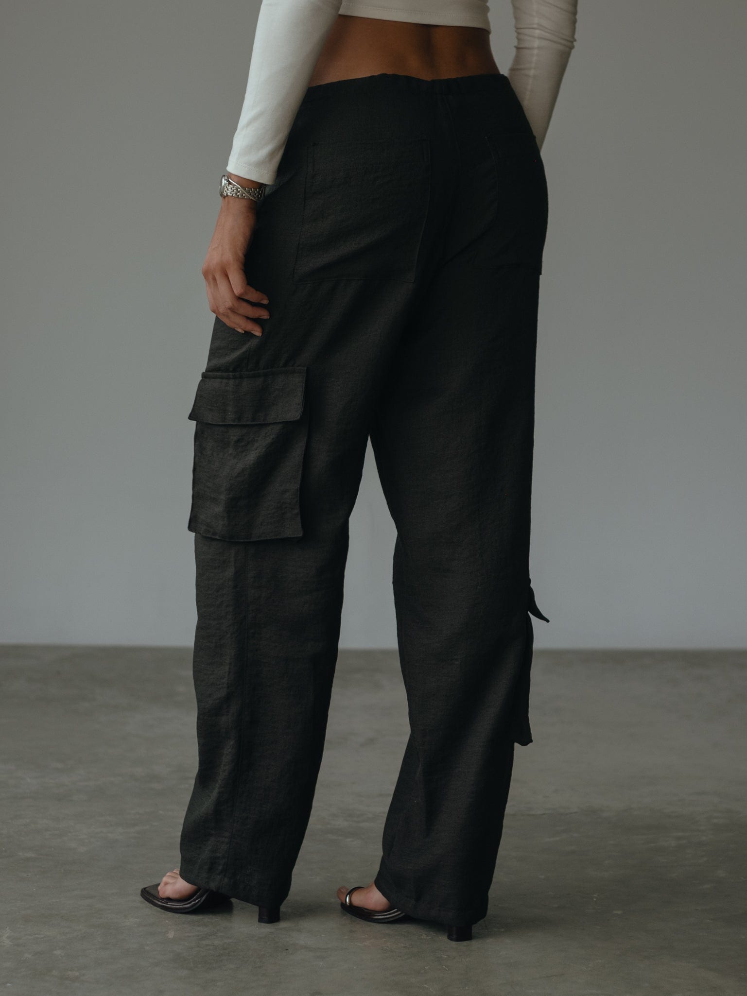 LIGHT CARGO PANT - BLACK - imagen 9