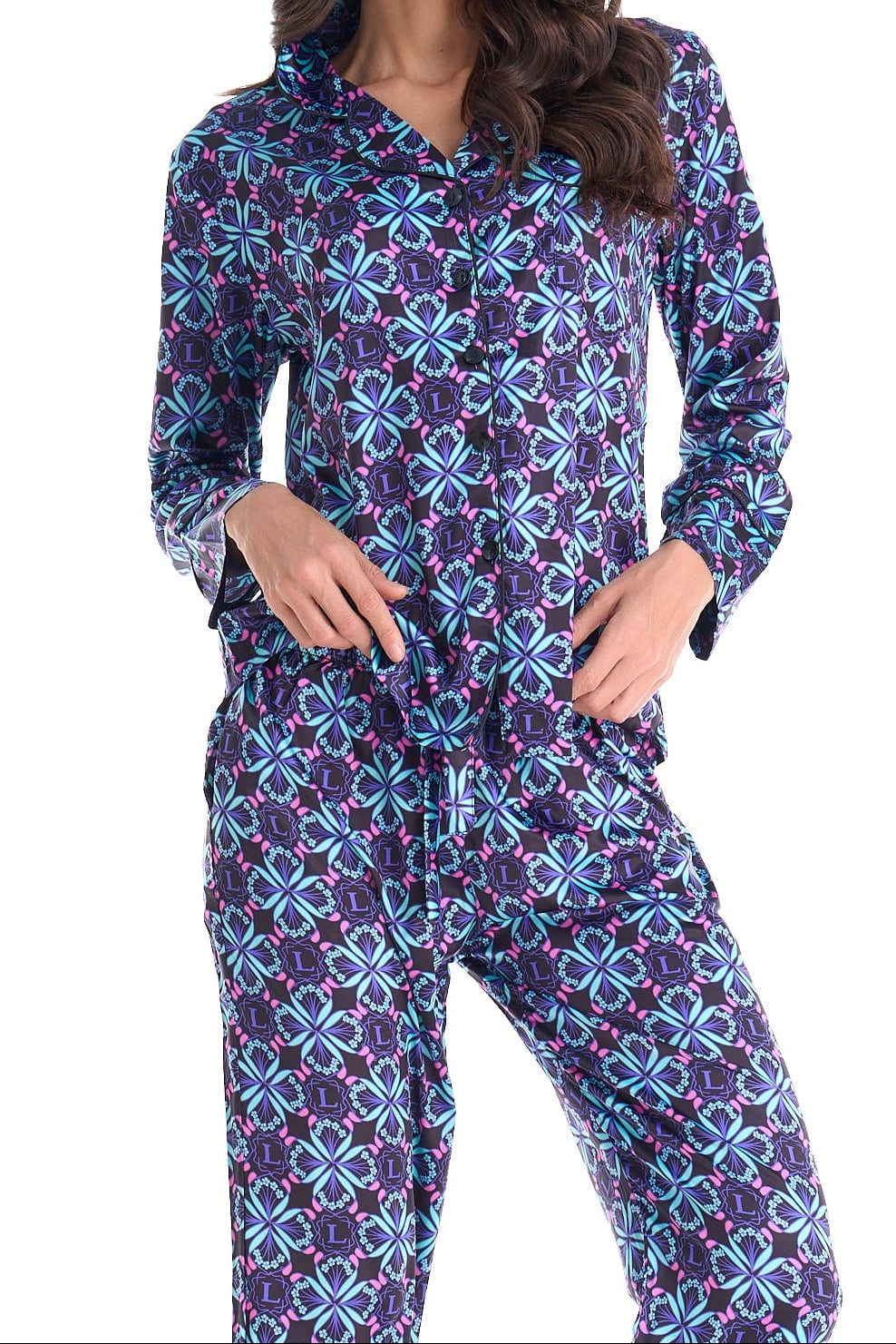 Conjunto pantalón bohemio azul - imagen 1
