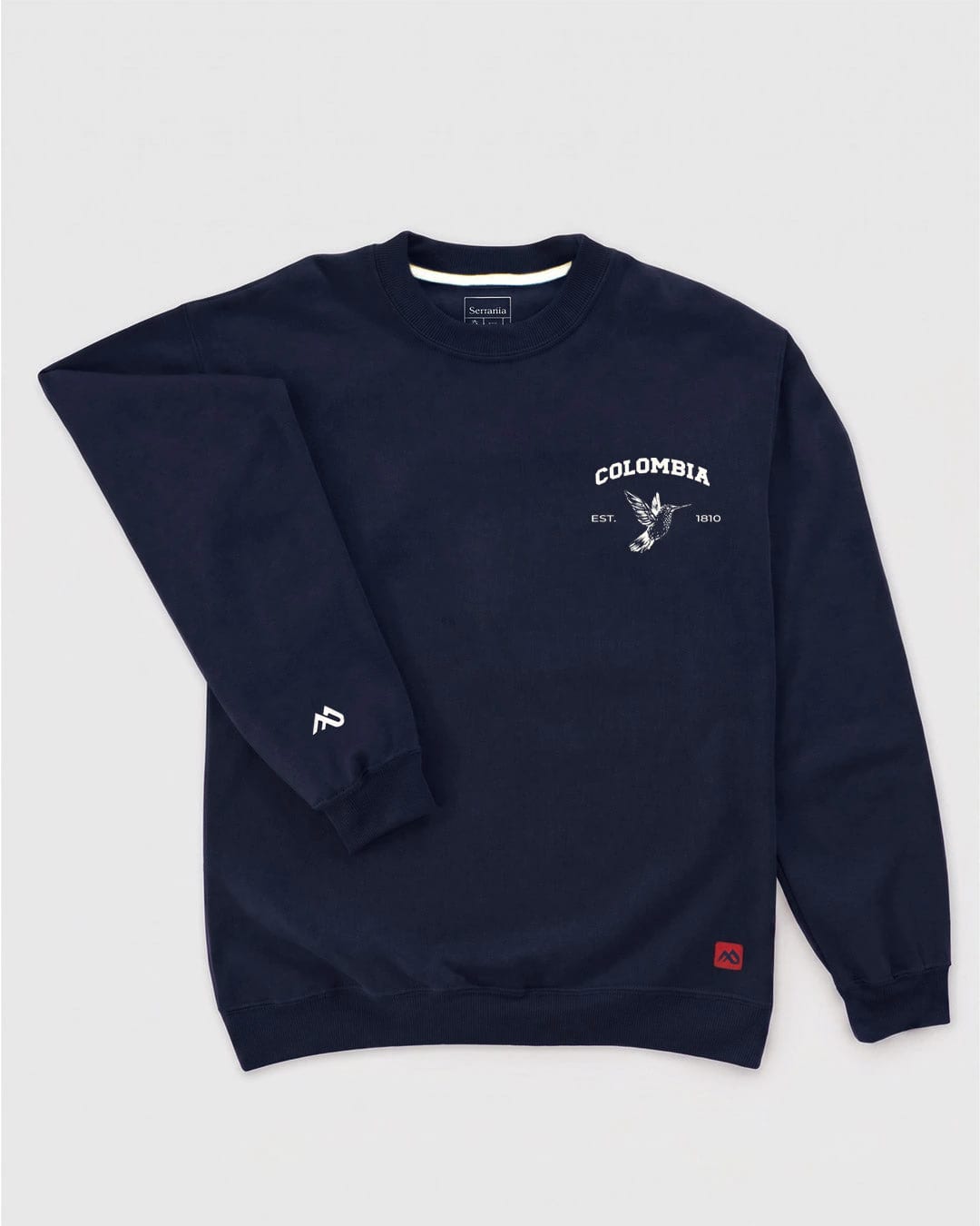 Buzo Unisex Azul Oxford  Colibrí Escudo - imagen 2