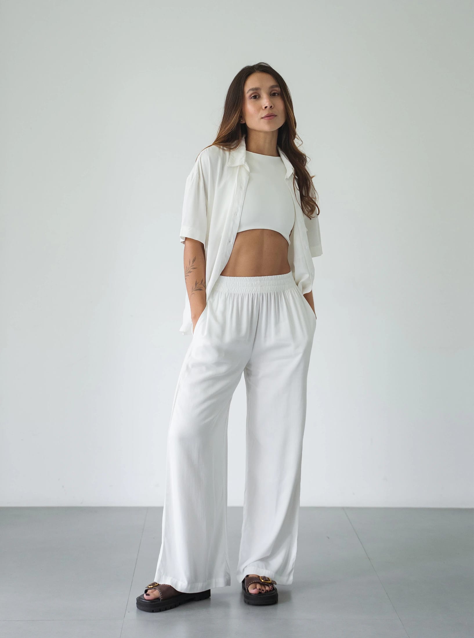 Set Breezy Creamy Palazzo - imagen 6