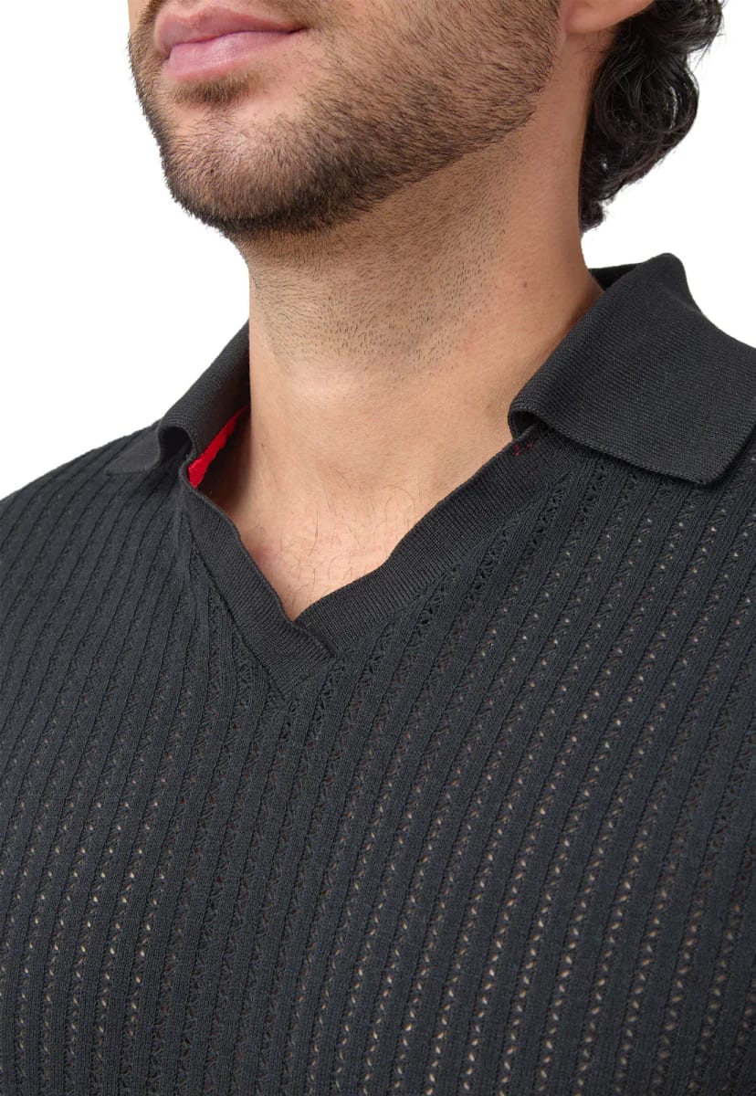 Polo tejida negra - imagen 8