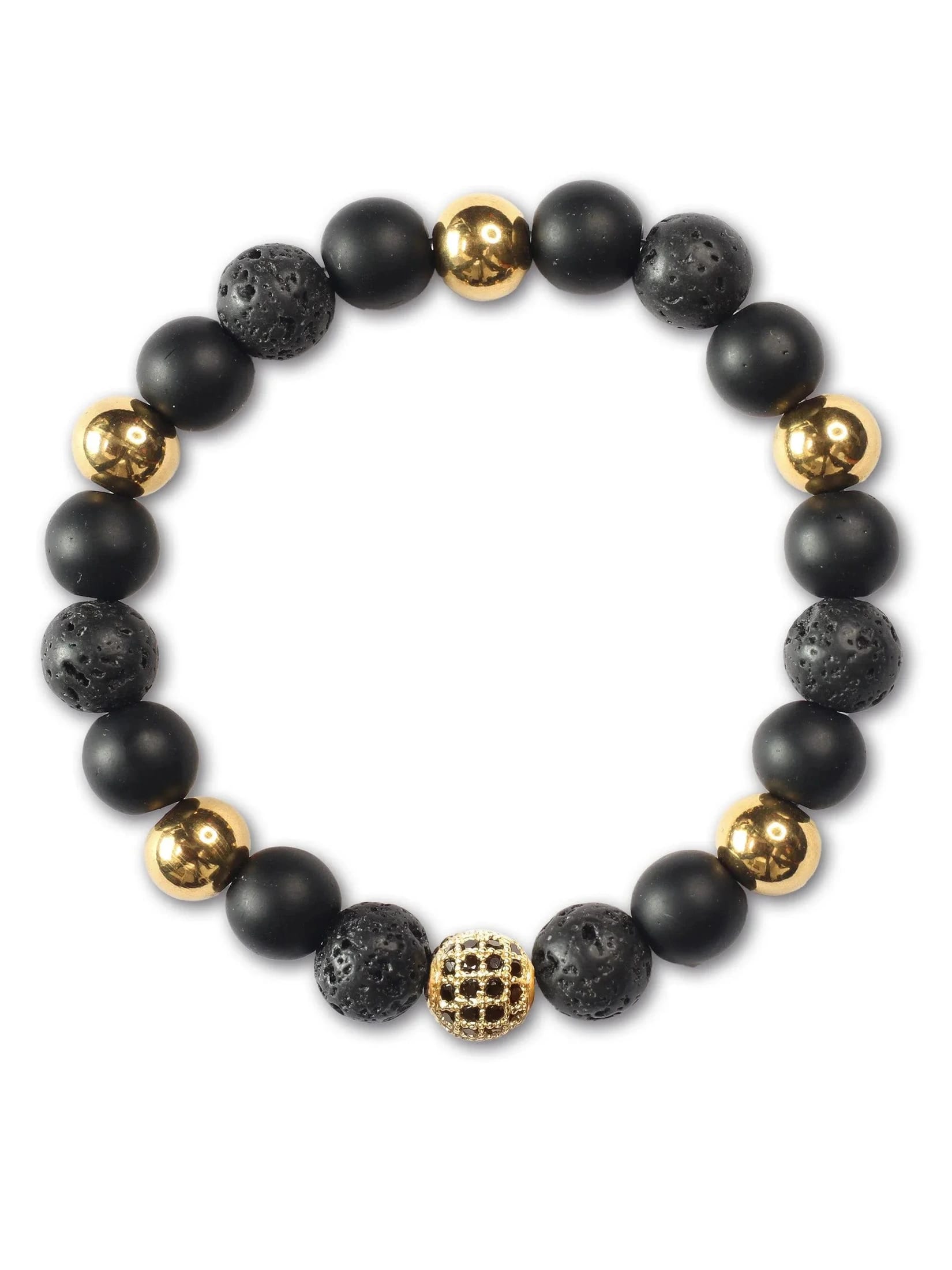 Brazalete Onyx Dorado 8mm - imagen 2