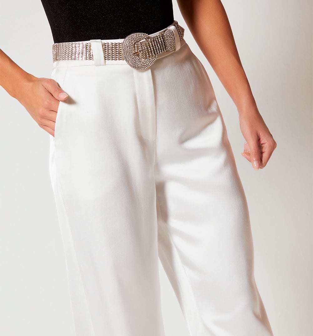 Pantalon tiro alto con correa - imagen 9