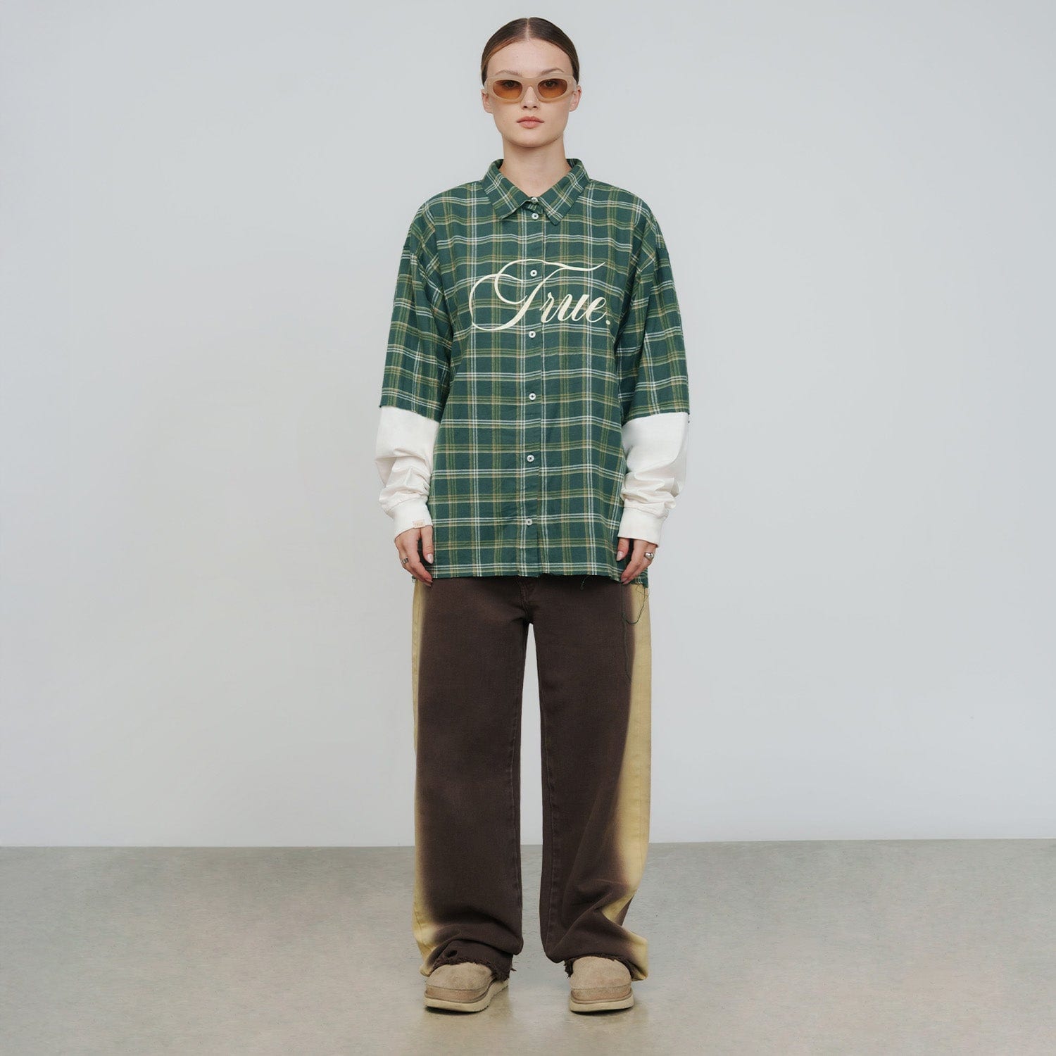 Sideburn Mid-Rise Pants - Brown - imagen 3