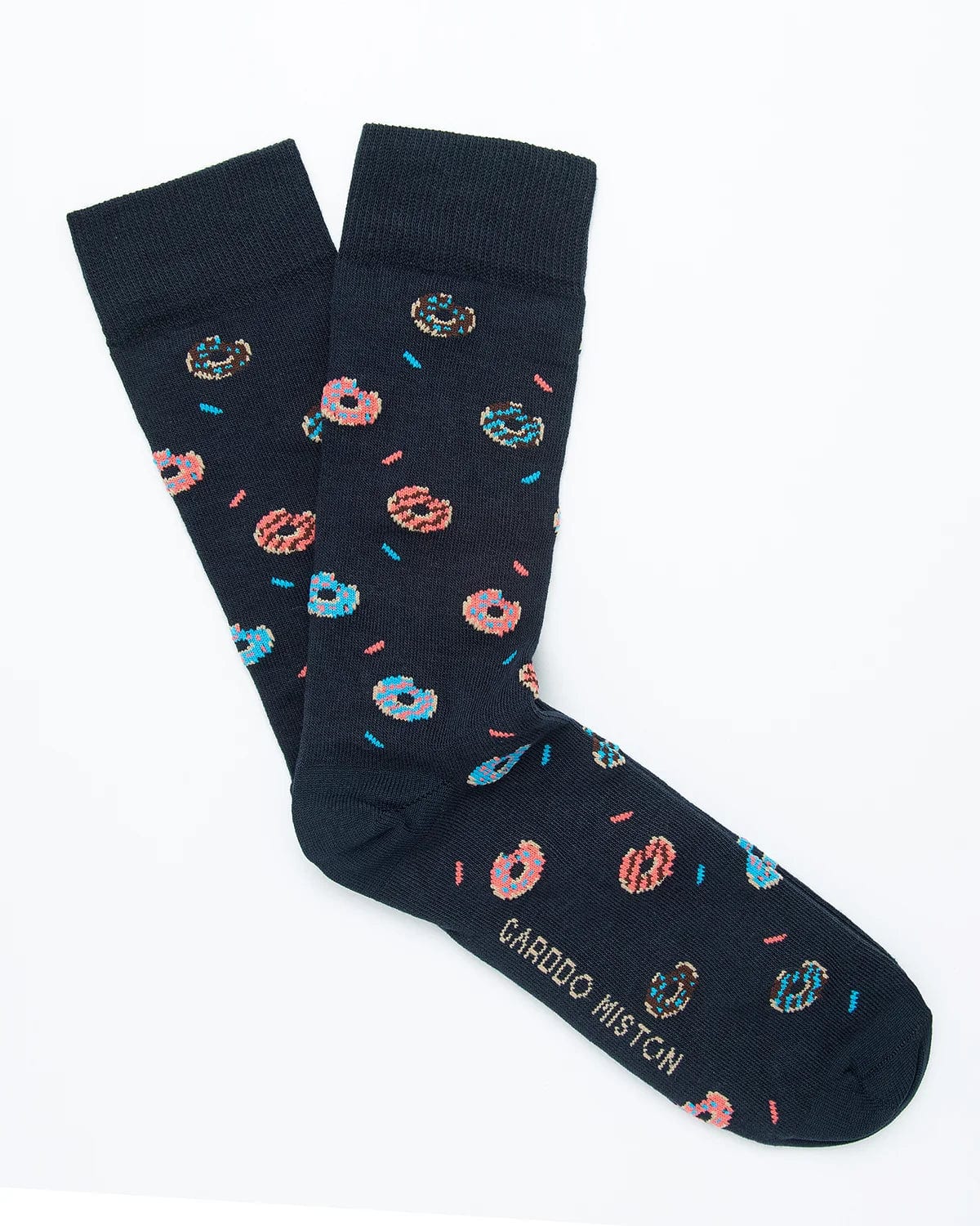 Medias Algodón Estampado Donuts - Fondo Azul - imagen 1