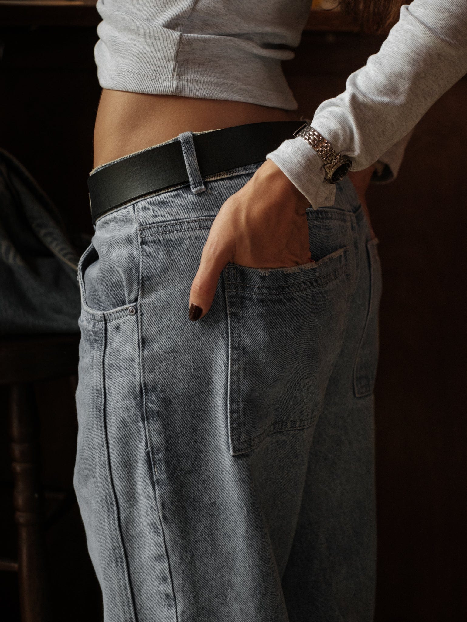 LOOSE CORD JEAN - DIRTY WASH CLEAR BLUE - imagen 5