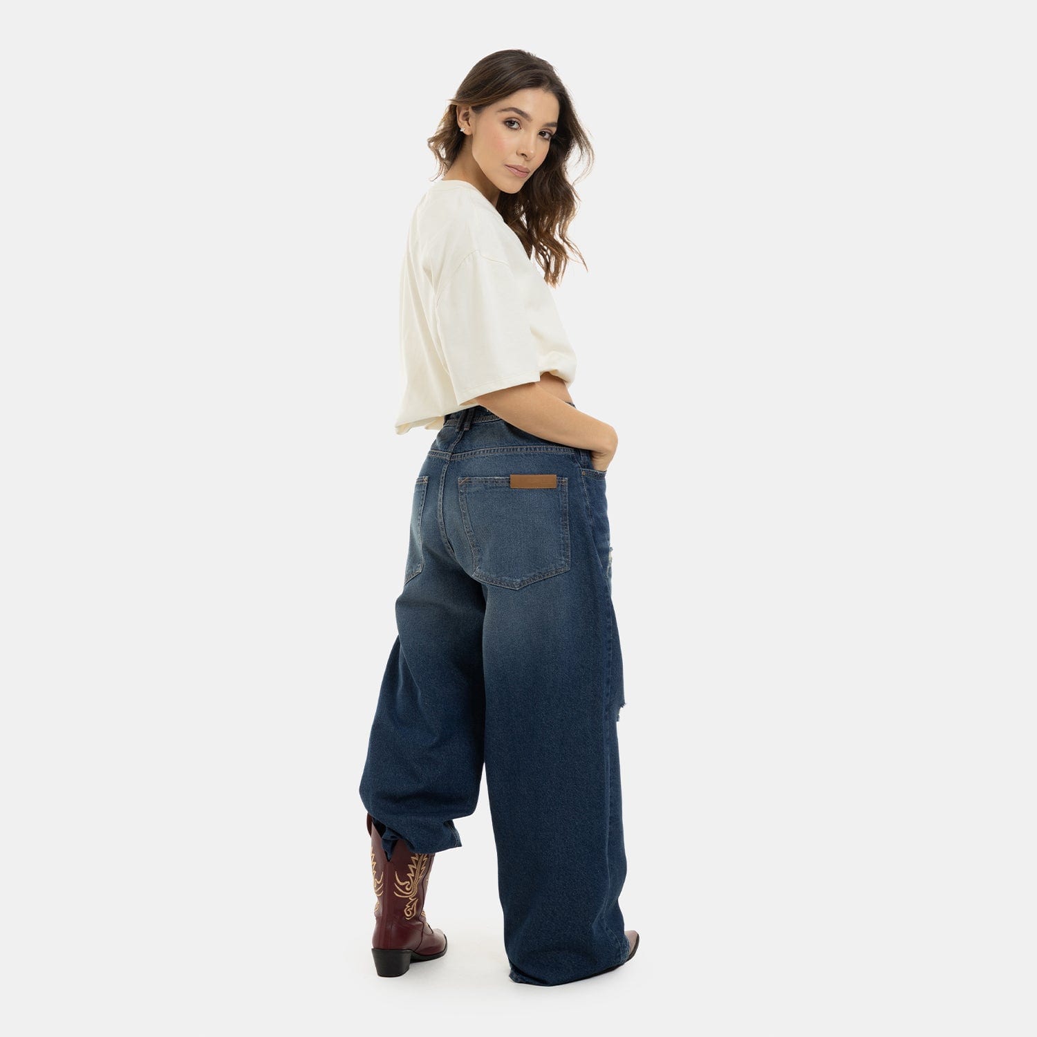 Oversized Flow Denim Deep Blue - imagen 4