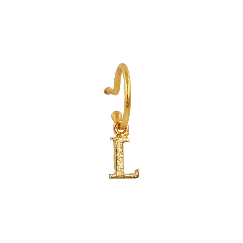 PreOrder Baby Hoops 9mm Letra Gold - imagen 9