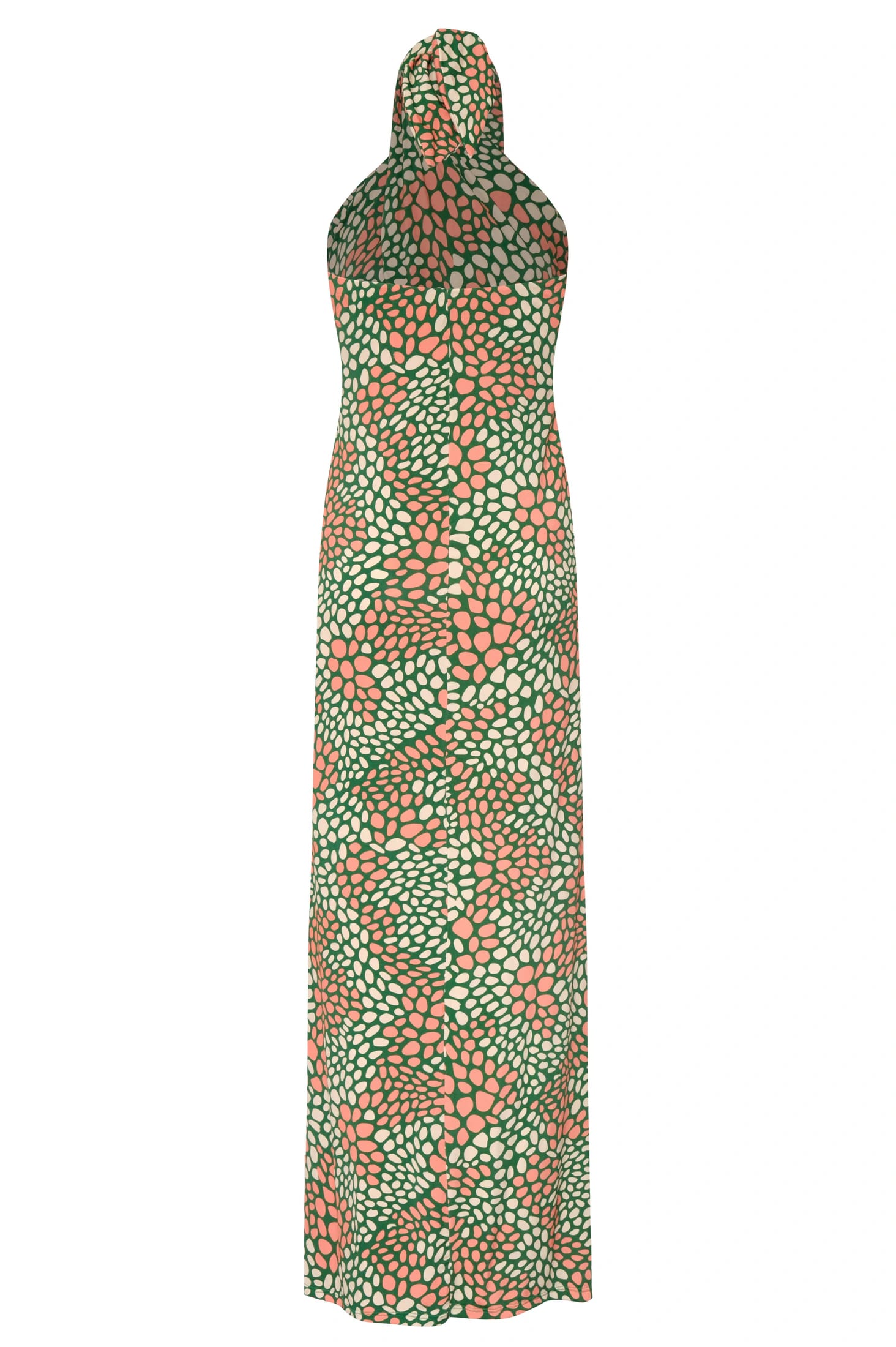 Carey Jersey Maxi Dress / Green Peach Animal Print - imagen 3