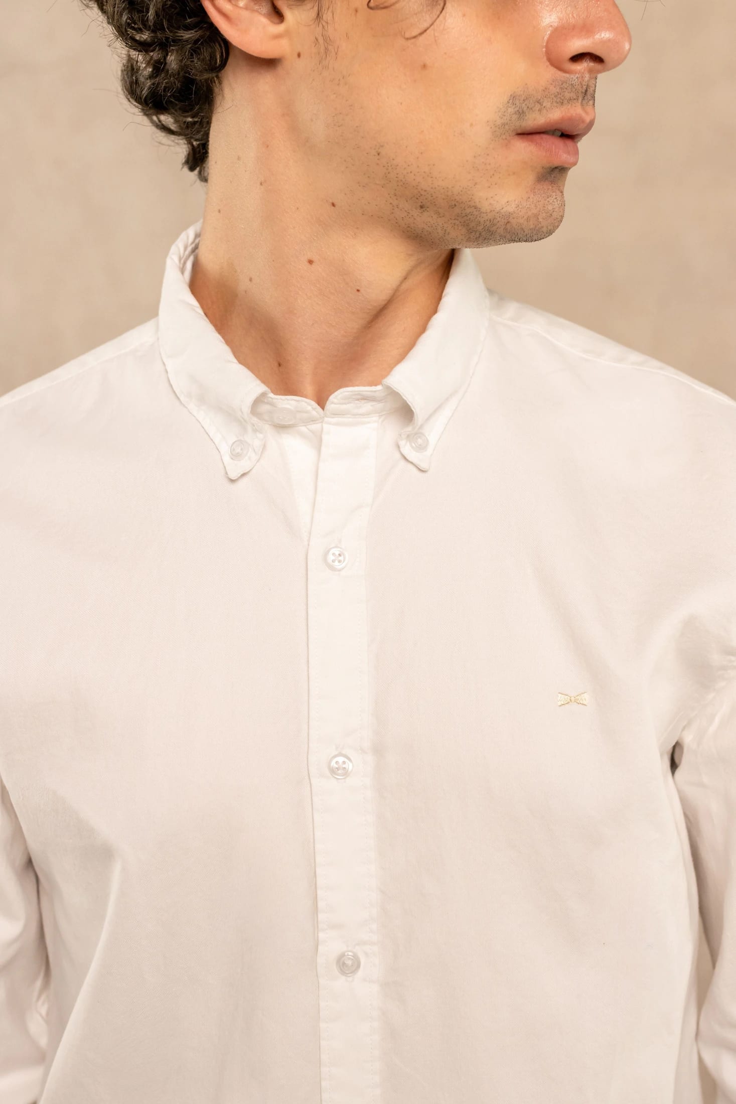 Camisa Antimanchas Oxford Blanco Logo Combinado - imagen 3