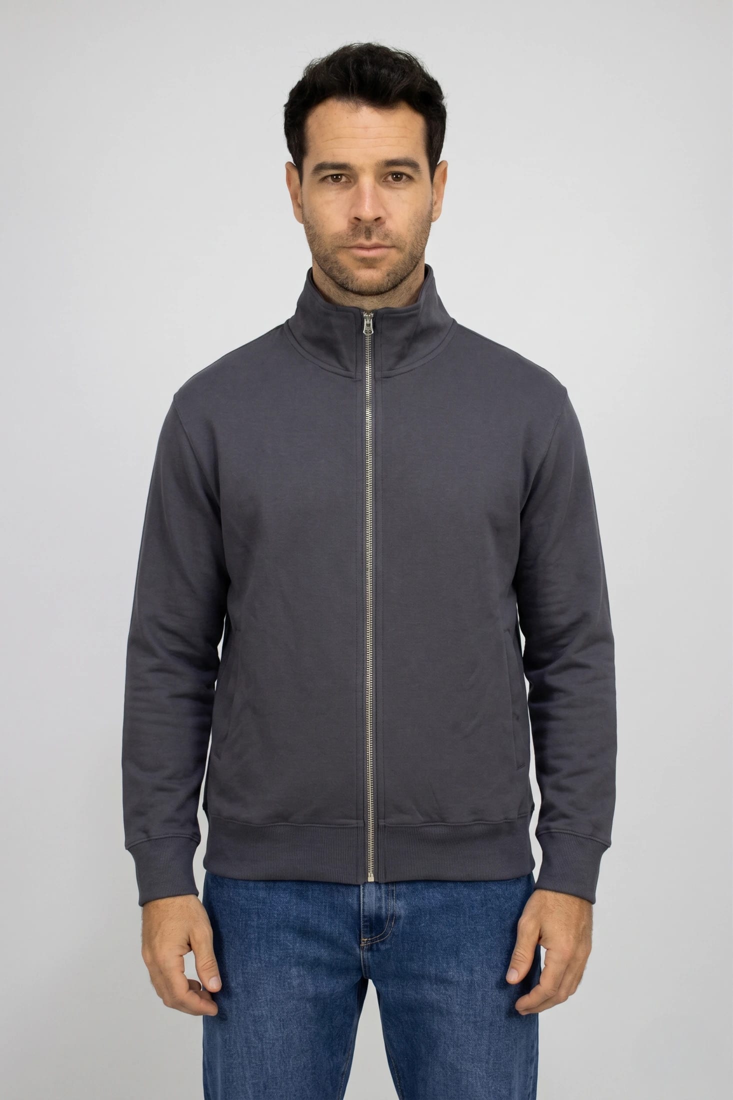 Saco gris con Cremallera para hombre - imagen 3