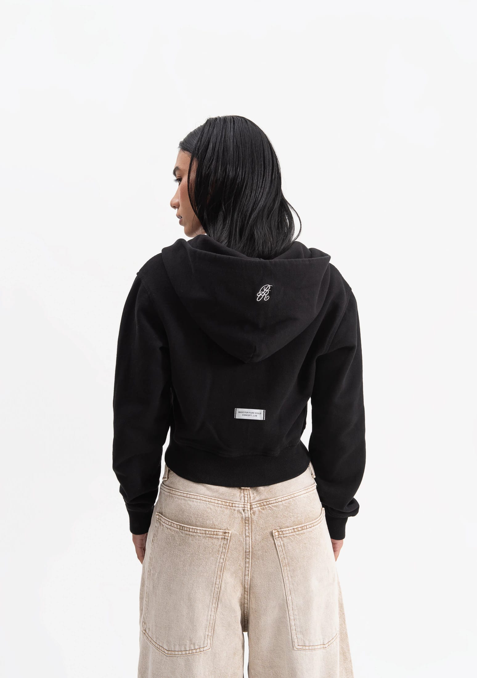 knockout woman black hoodie - imagen 3