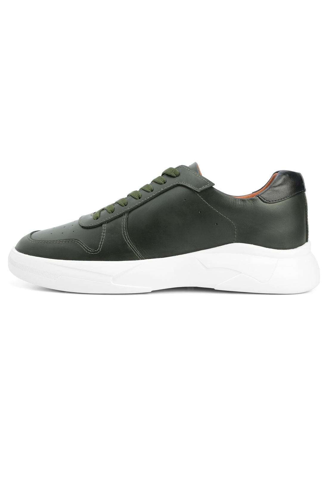 Tenis verdes con suela blanca y talón negro - imagen 2