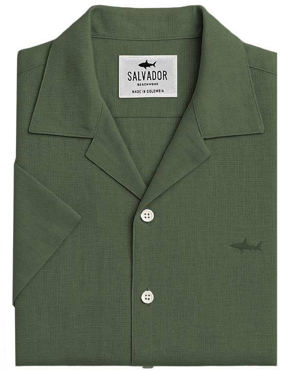CAMISA RESORT VERDE OLIVA - imagen 1