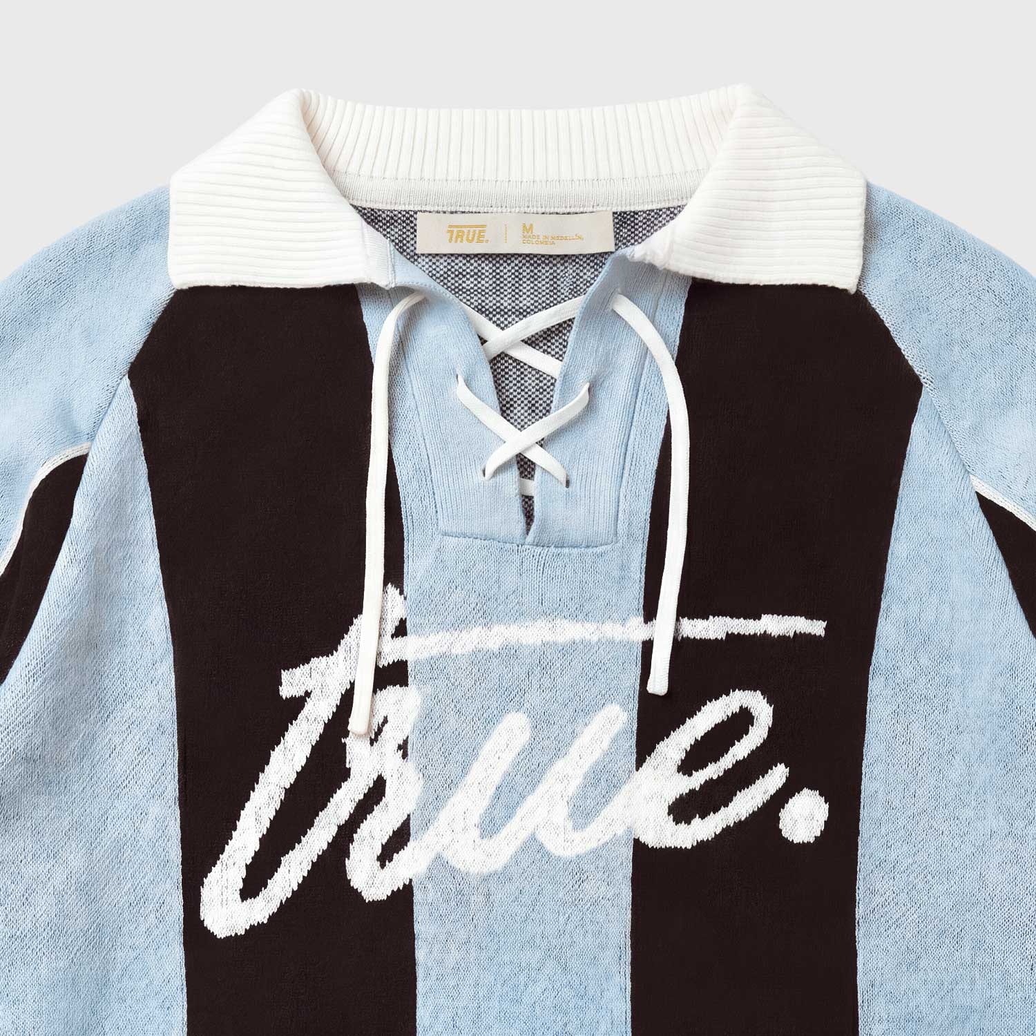 Striped Knit Polo - Blue - imagen 4