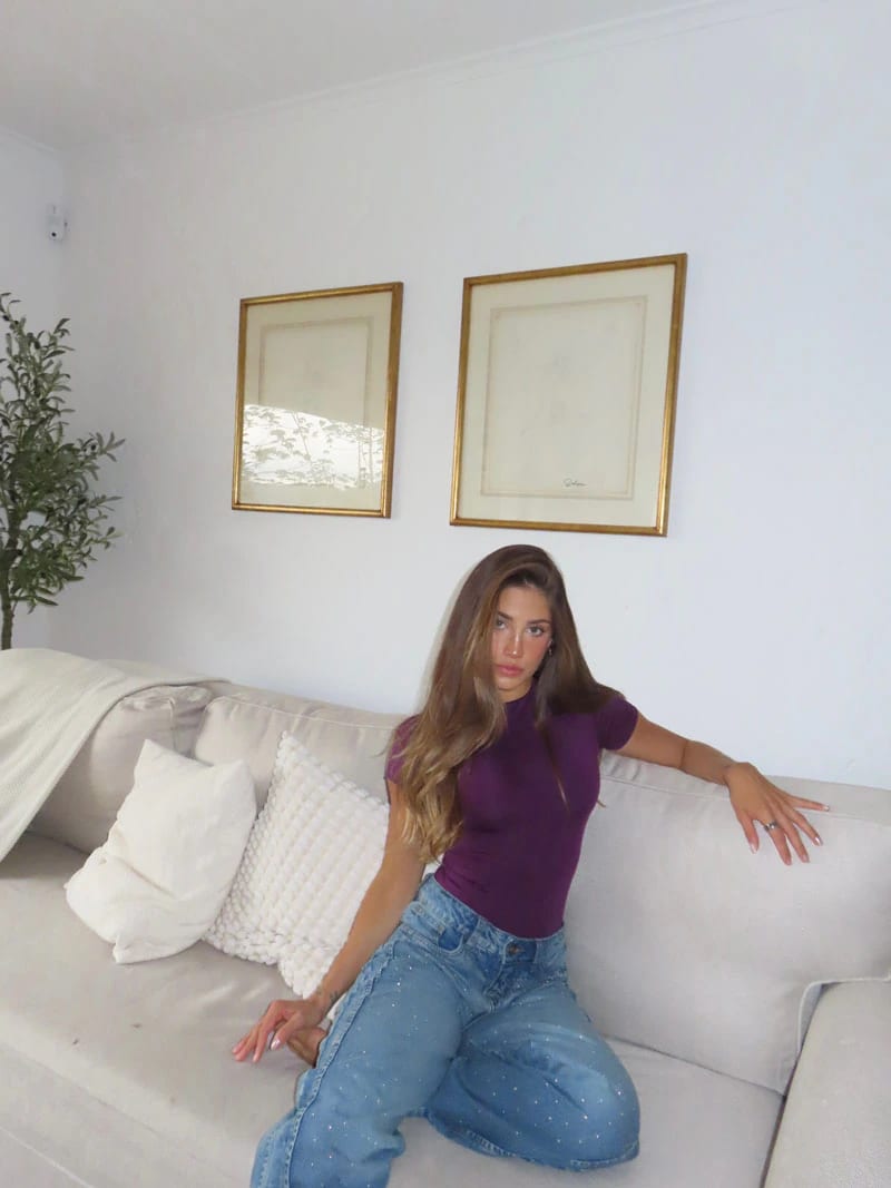 Body en Lycra Zoe - Berenjena - imagen 3