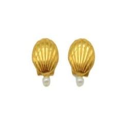 Aretes concha perla - imagen 1