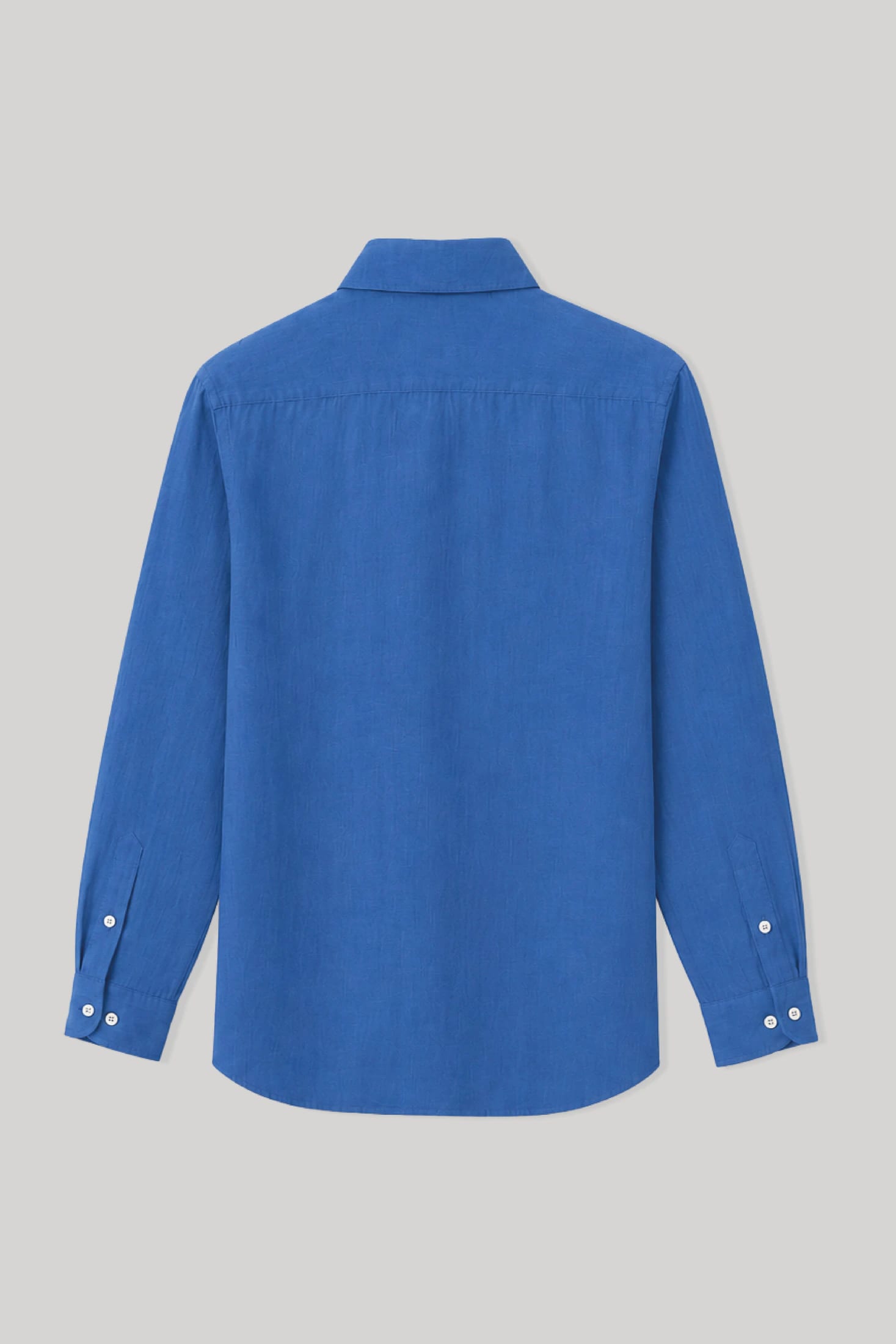 Men's linen shirt sky blue basic - imagen 5