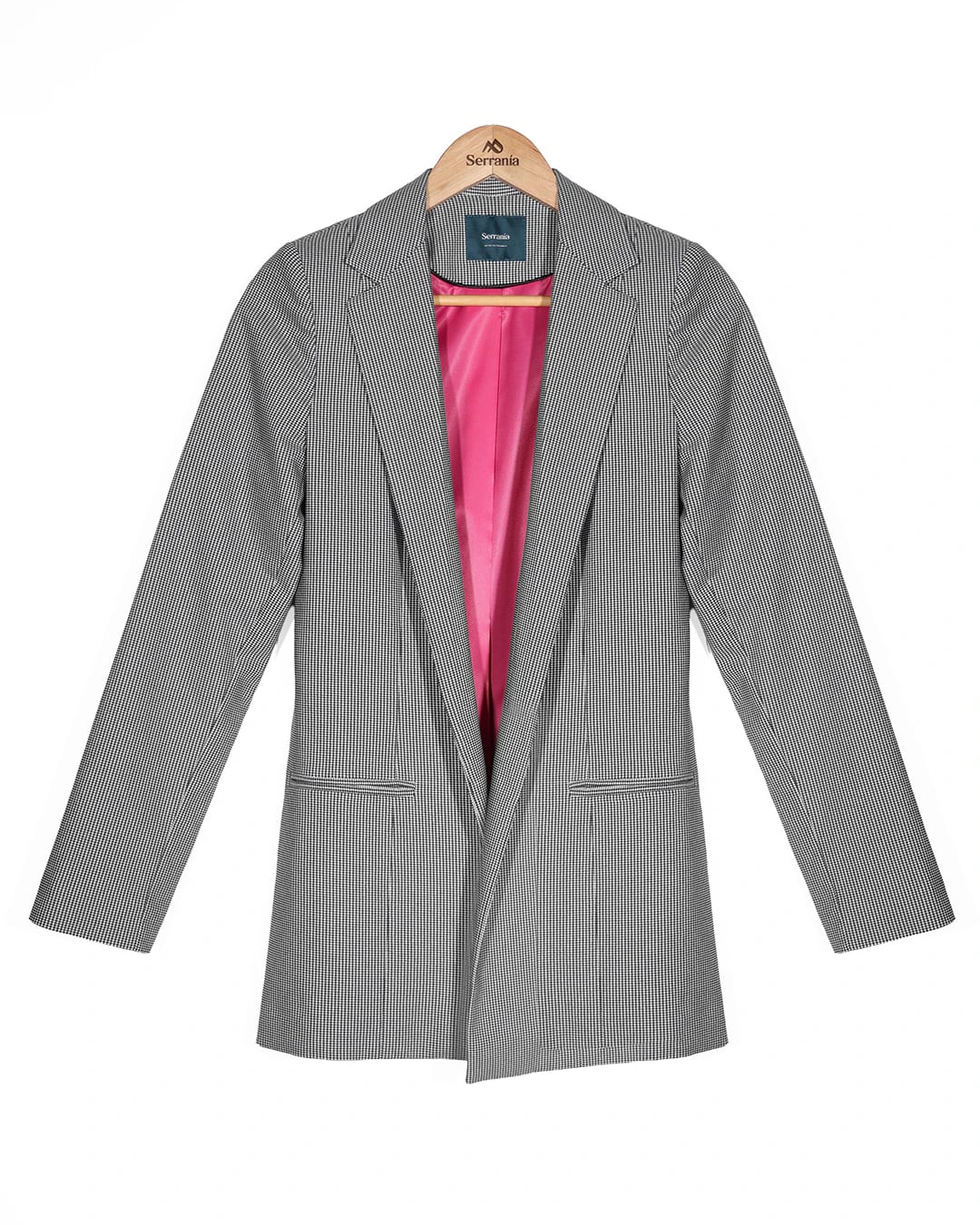 Blazer de Cuadros Negro New Napoles - imagen 6