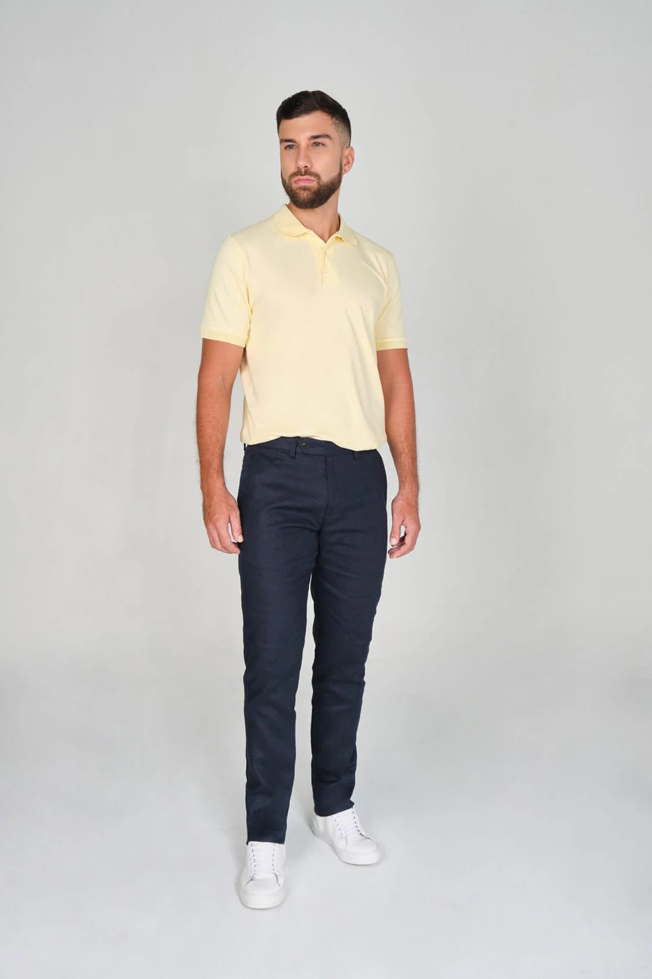 Camiseta Polo 100% Algodón Piqué Amarillo - imagen 5