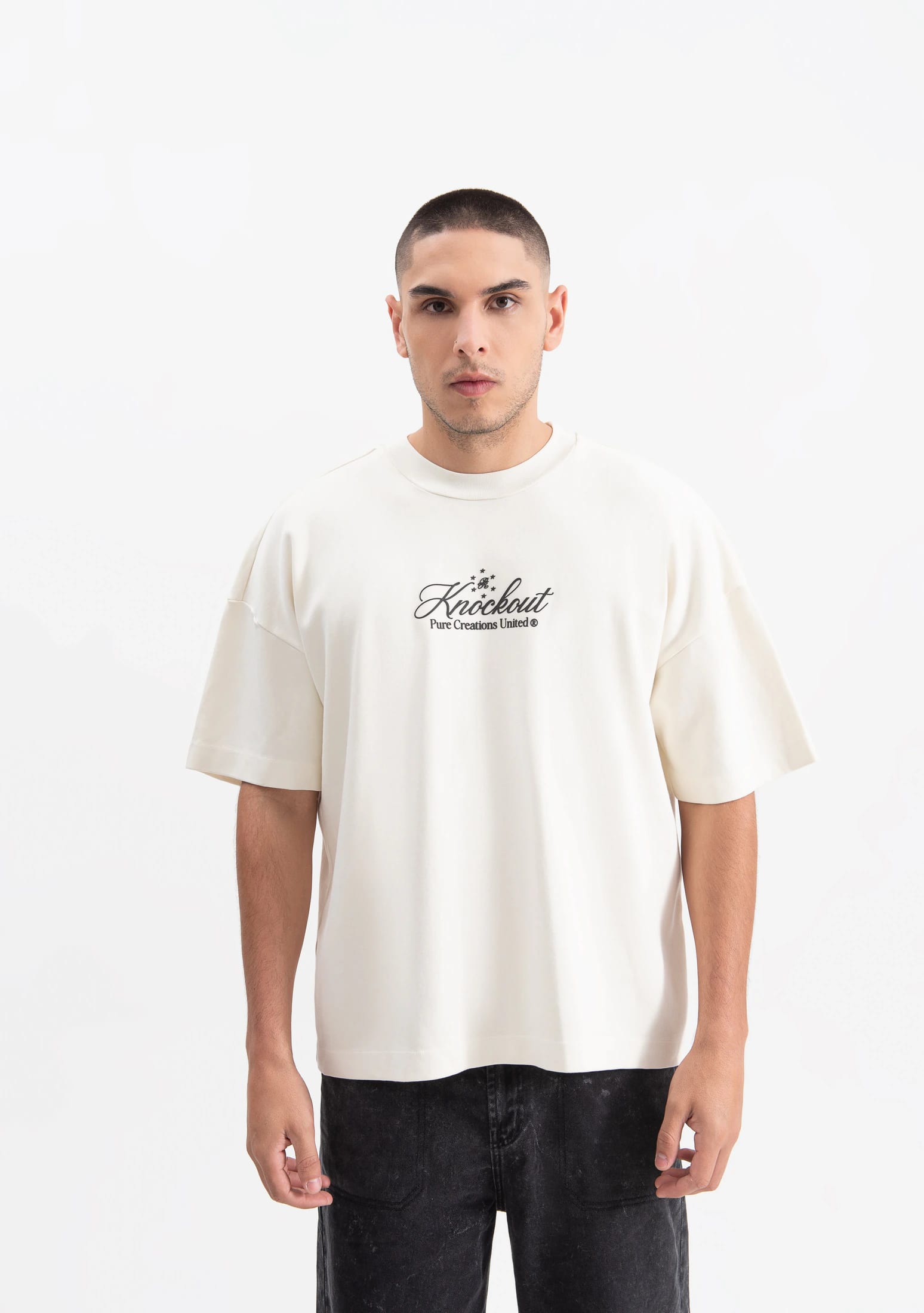 Knockout cream gloves t-shirt - imagen 2