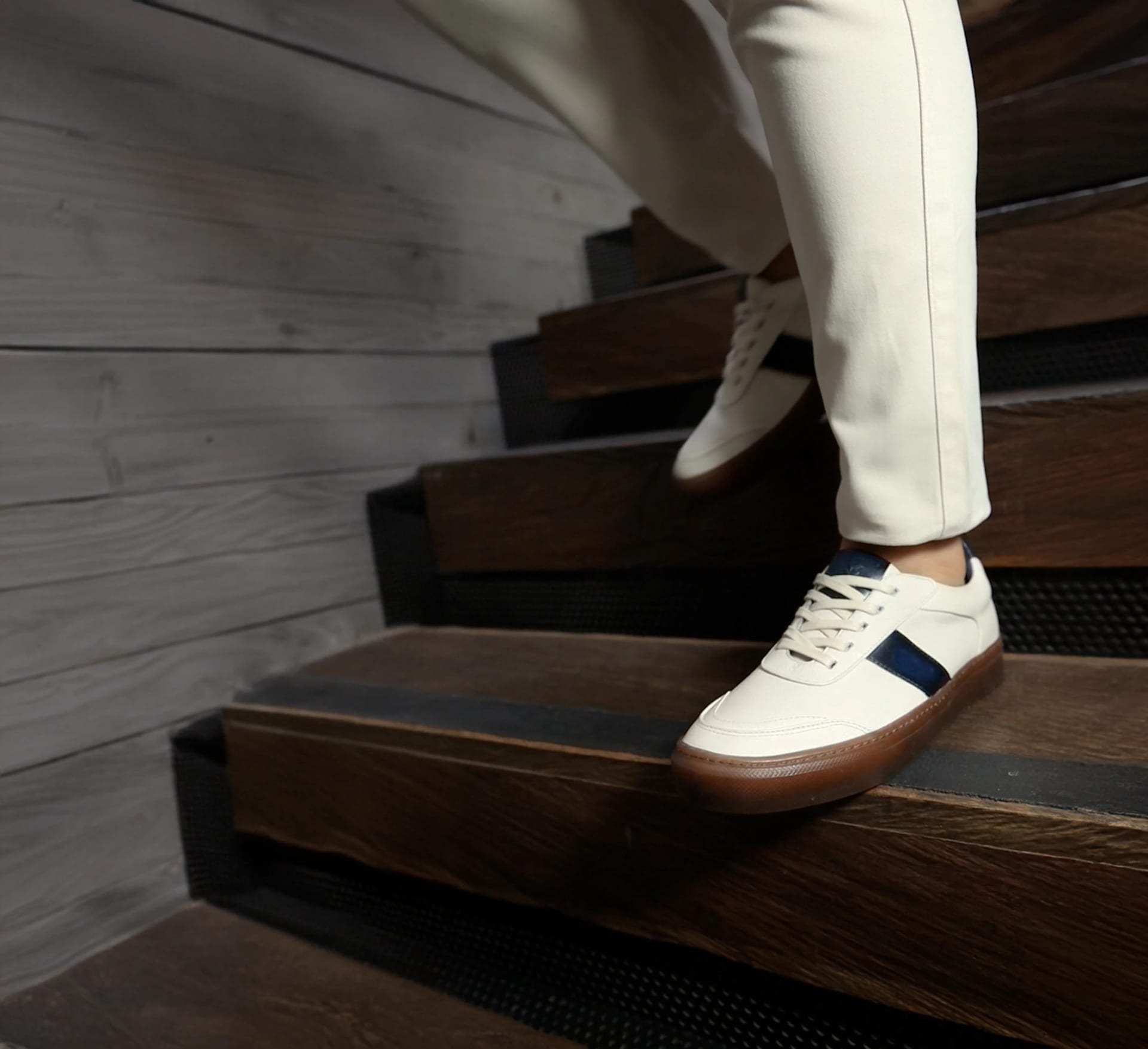 Sneaker Pisa Beige-Azul - imagen 3