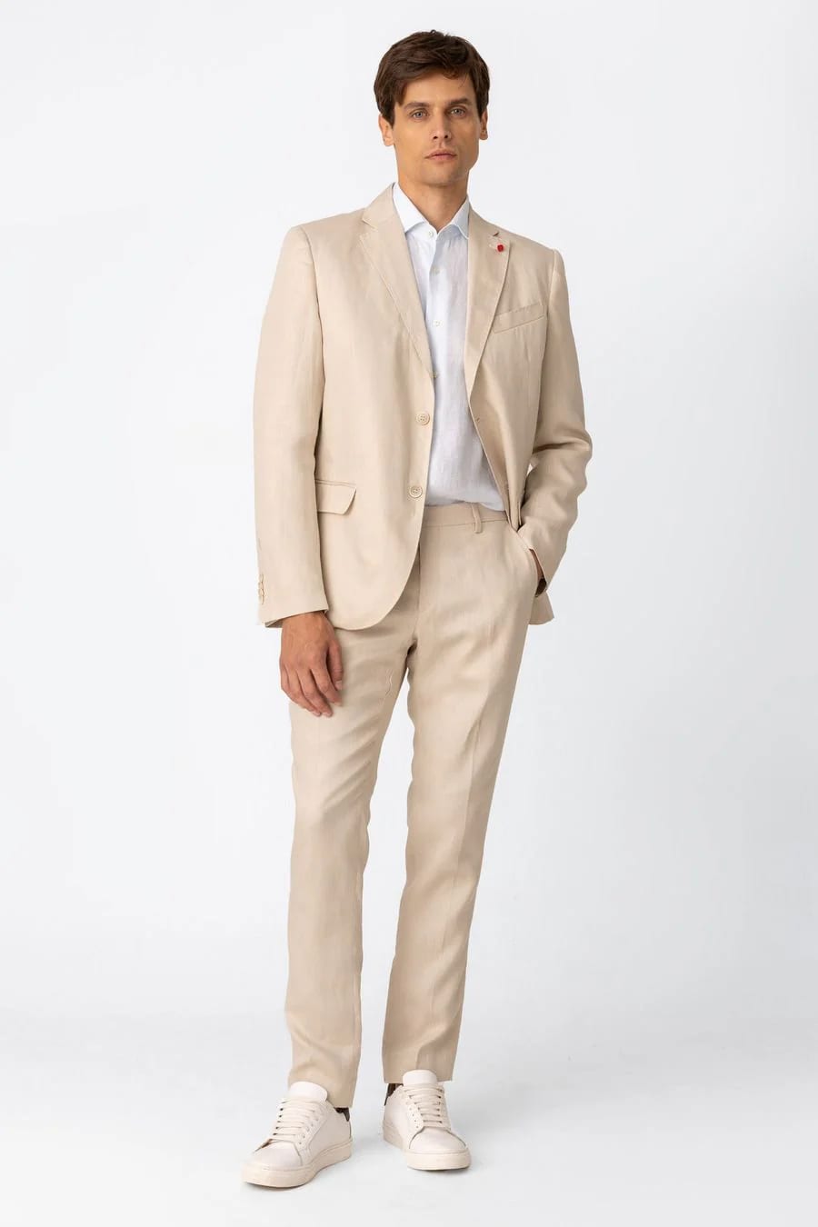 Men's pants beige vittorio - imagen 3