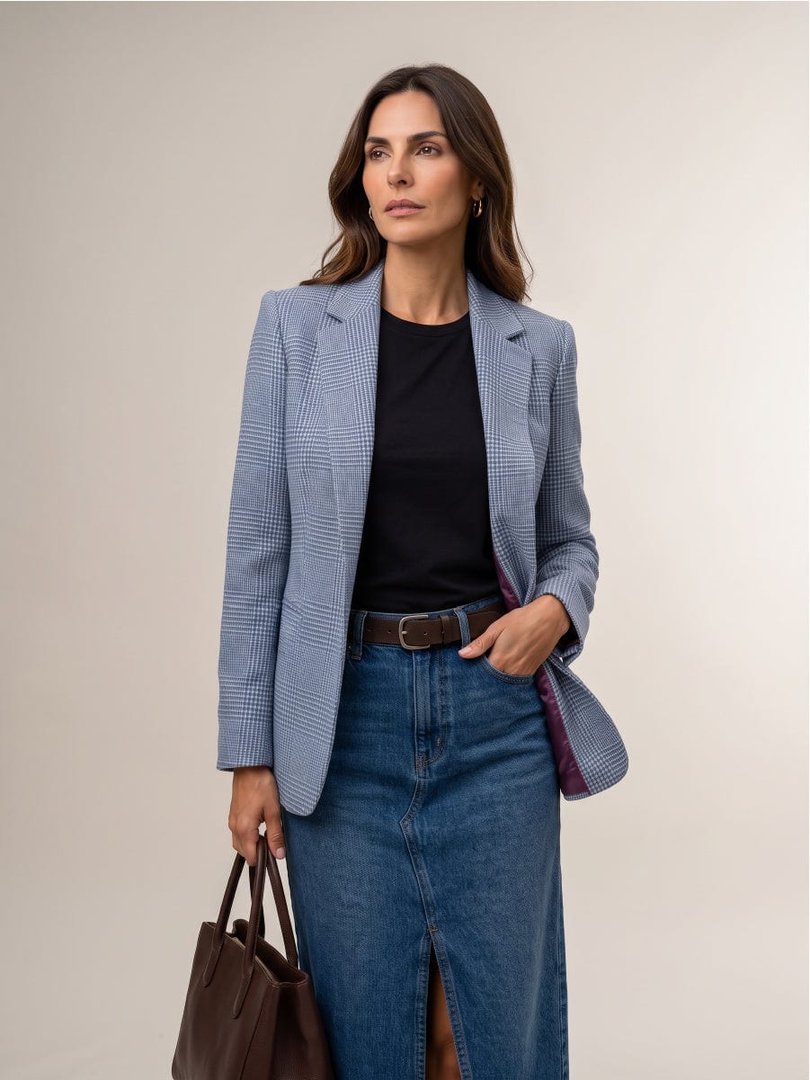 Blazer de Paño Aurora Azul - imagen 3
