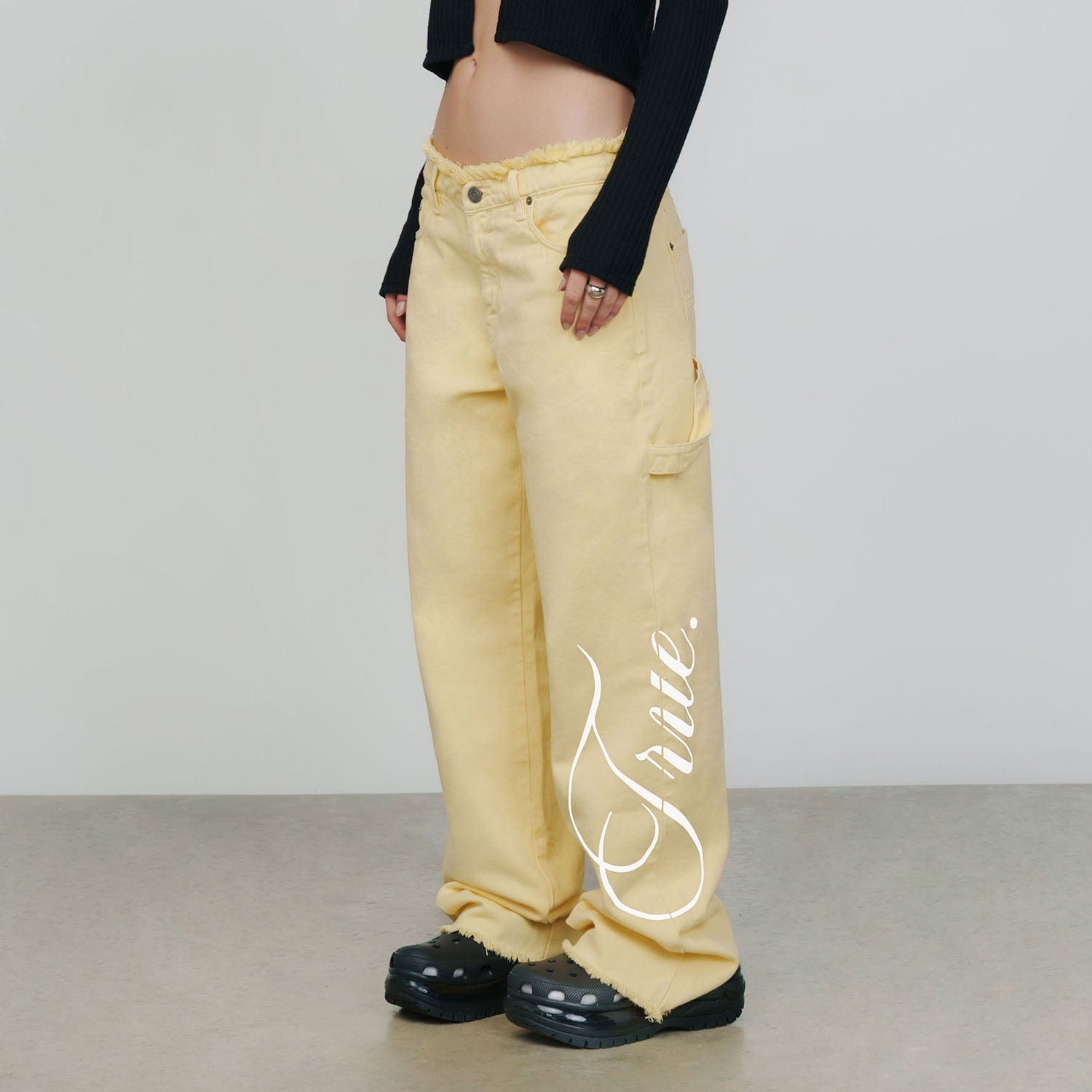 Mid-Rise Pants - Butter Yellow - imagen 2