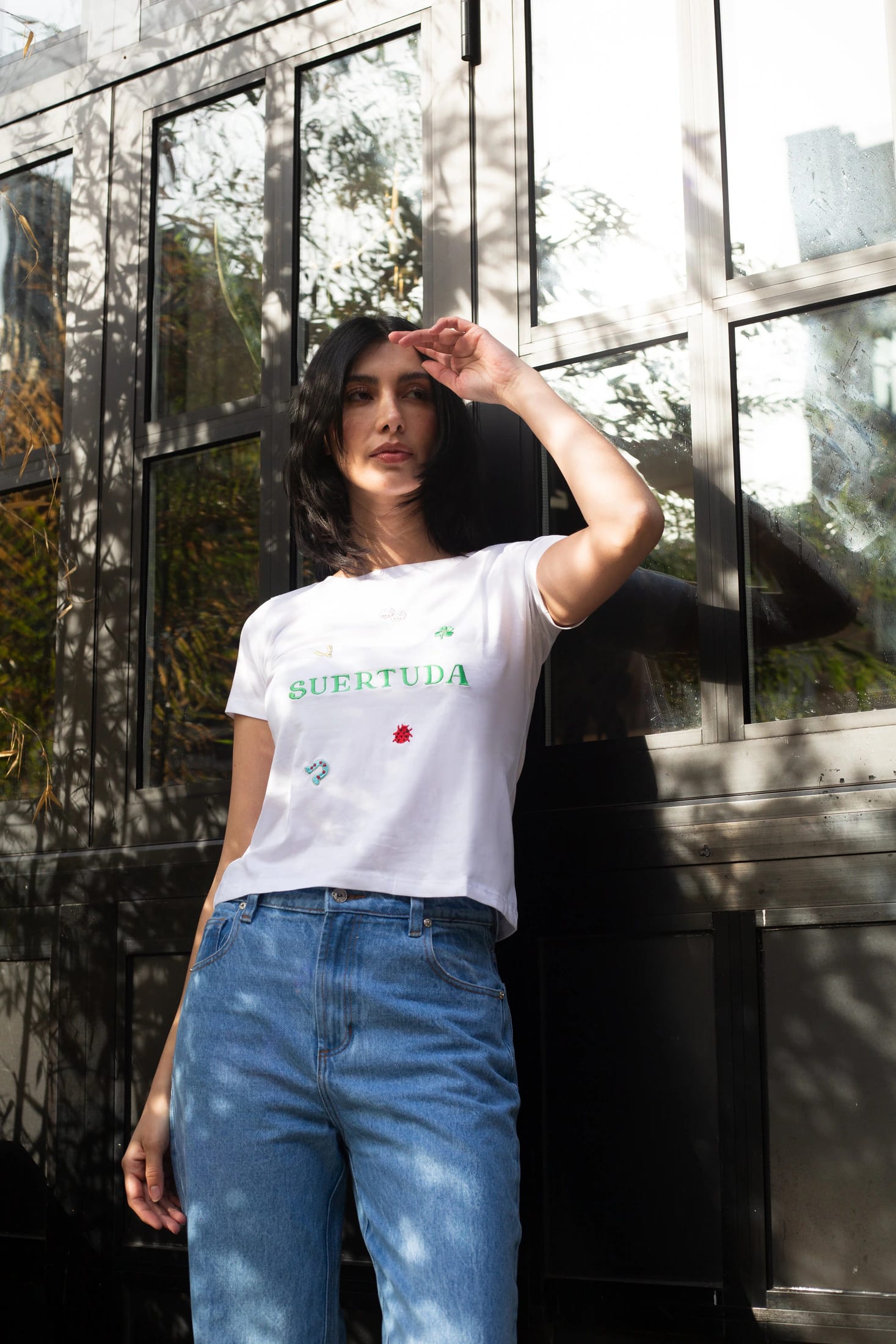Suertuda Basic/Cropped Tee - imagen 2