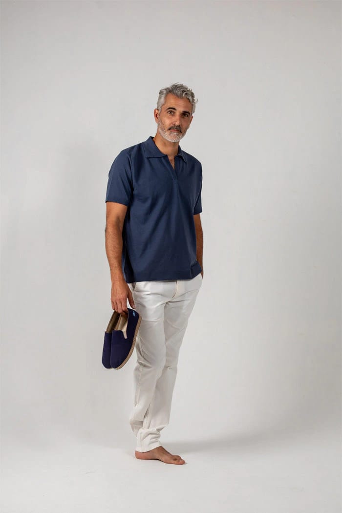 POLO DE PUNTO AZUL PETROLEO - imagen 2