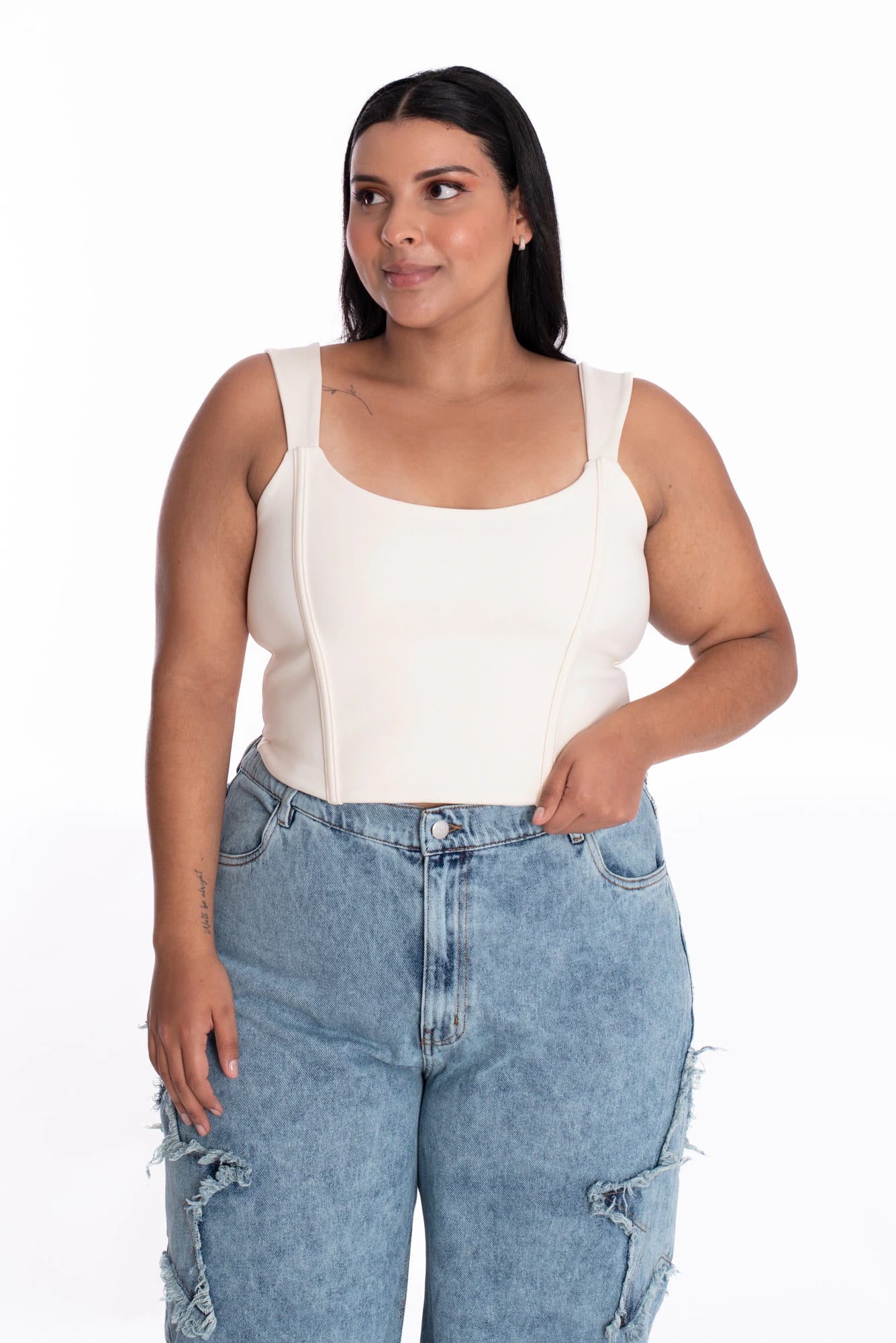 Crop Top Simona Marfil - imagen 2