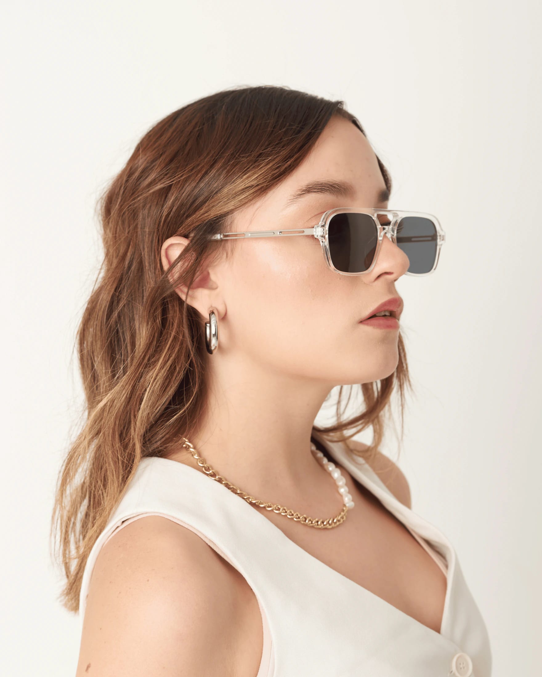 COOPER SUNGLASSES - TRANSPARENT/BLACK - imagen 4