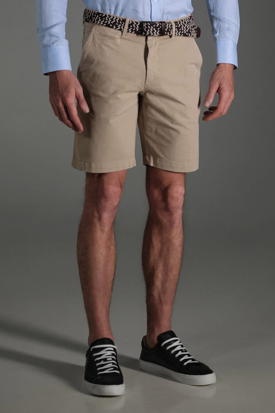 Bermuda Chino Slim Dril Beige Medio - imagen 2