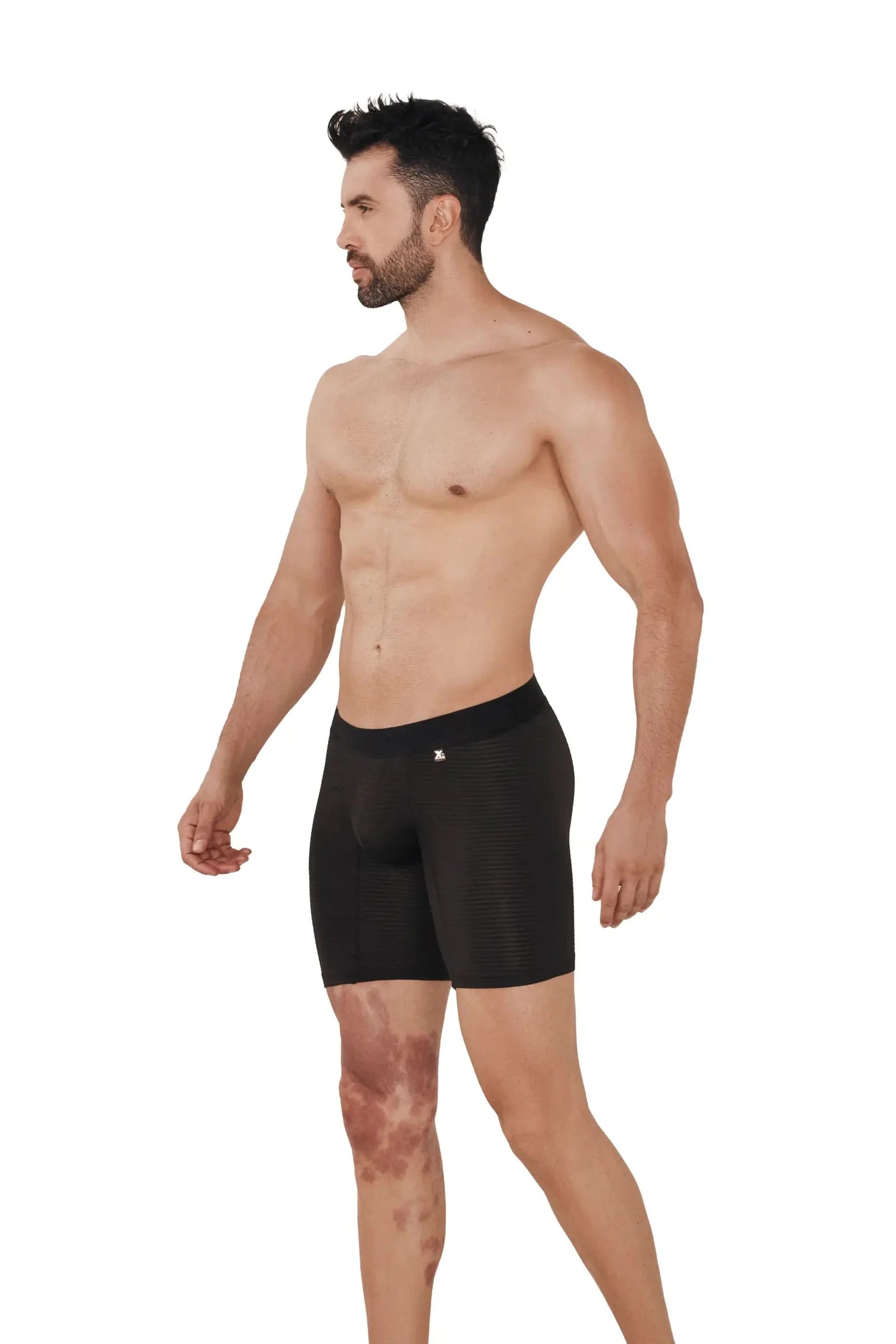BOXER MICROFIBRA JACQUARD DESAGUJADO  NEGRO - imagen 1