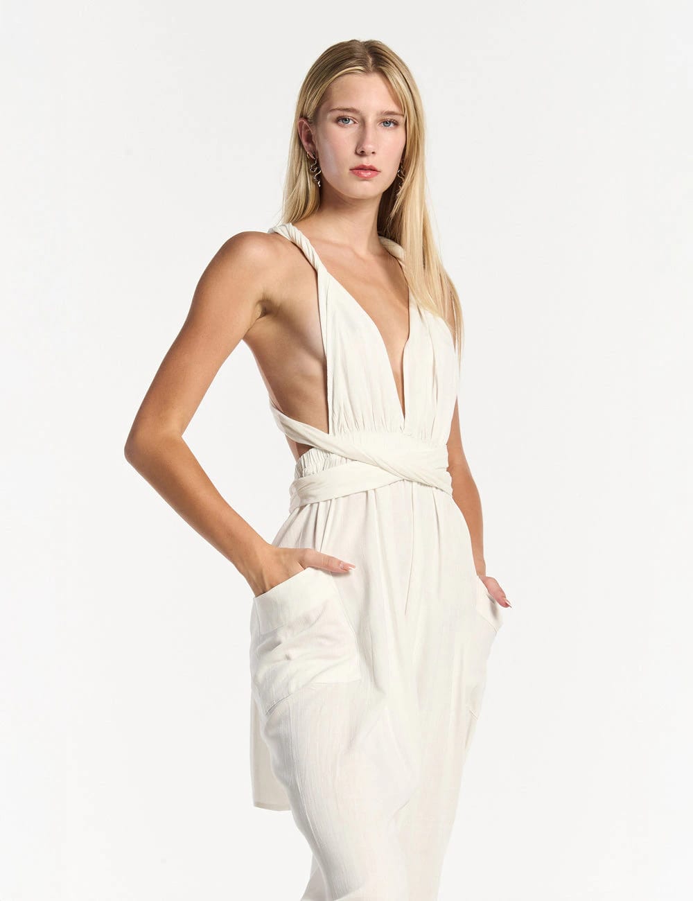 Jumper Tiras cruzadas Mooring crudo Mujer - imagen 4