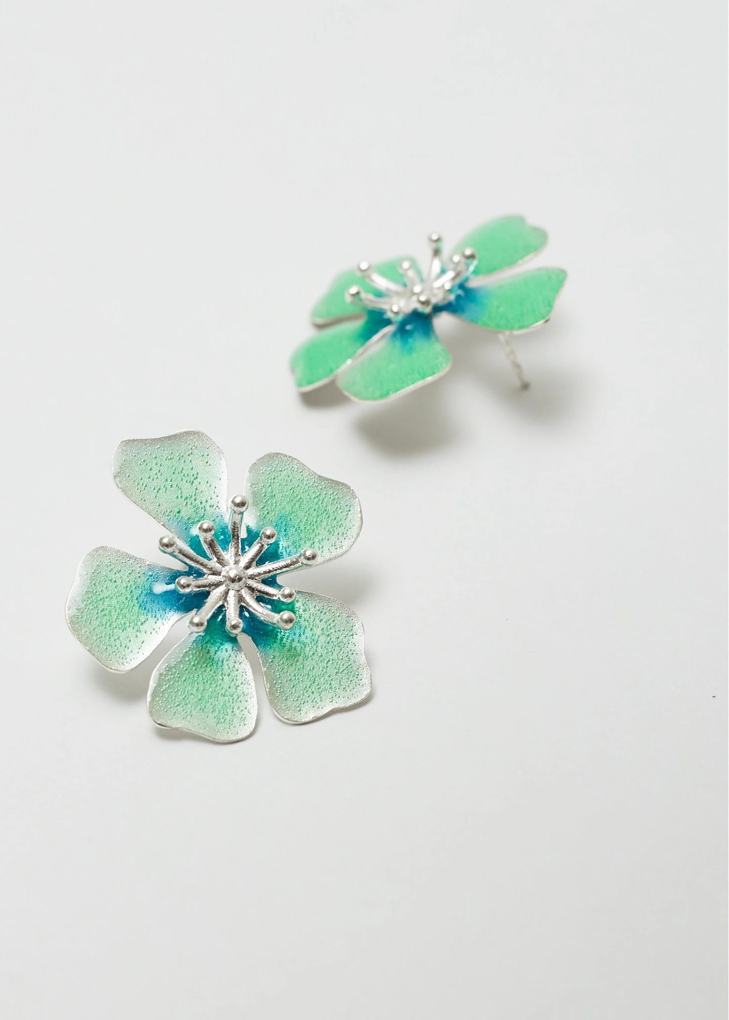 Aretes Aurora midi Verde - imagen 2