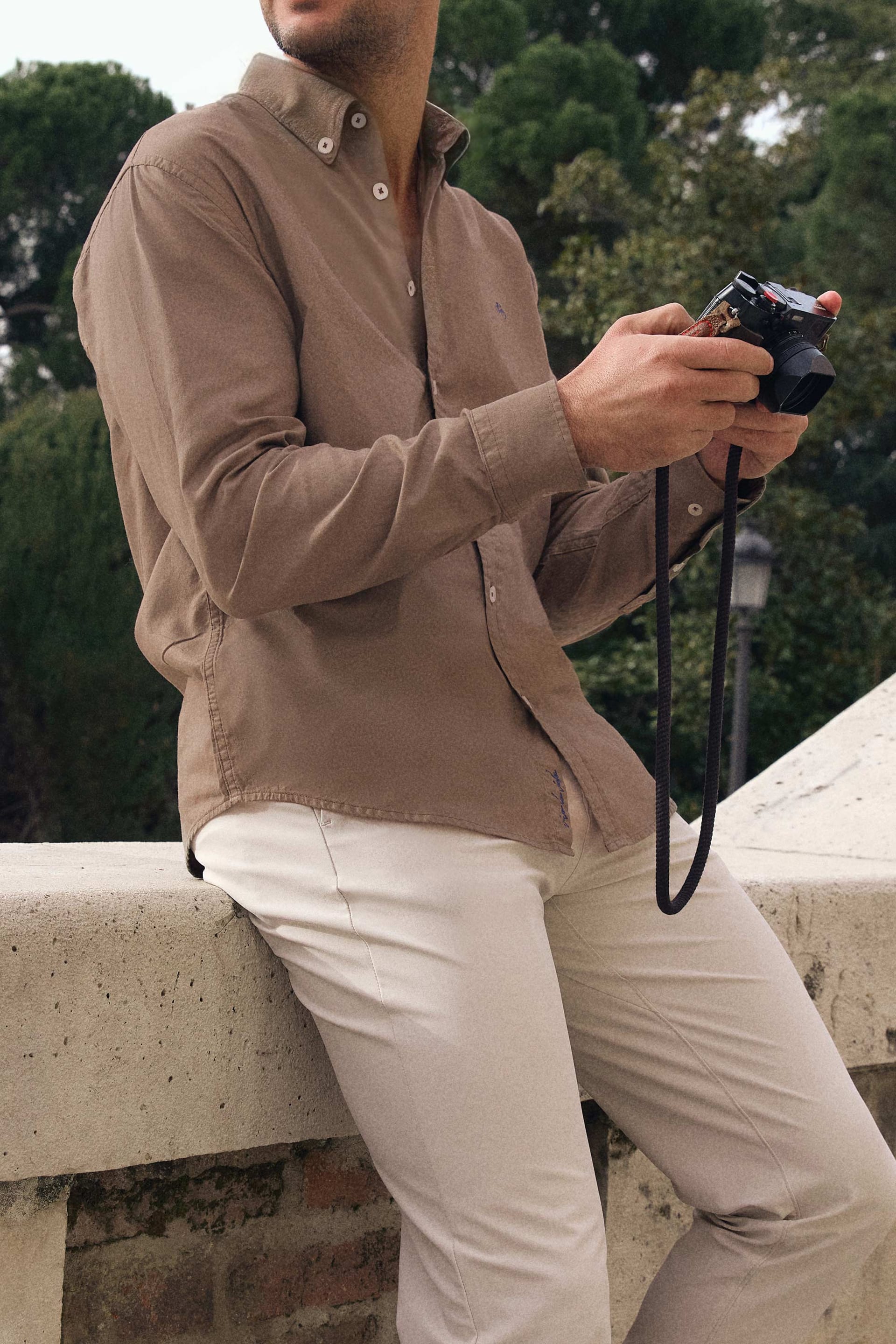 CAMISA OXFORD MOCHA - imagen 2