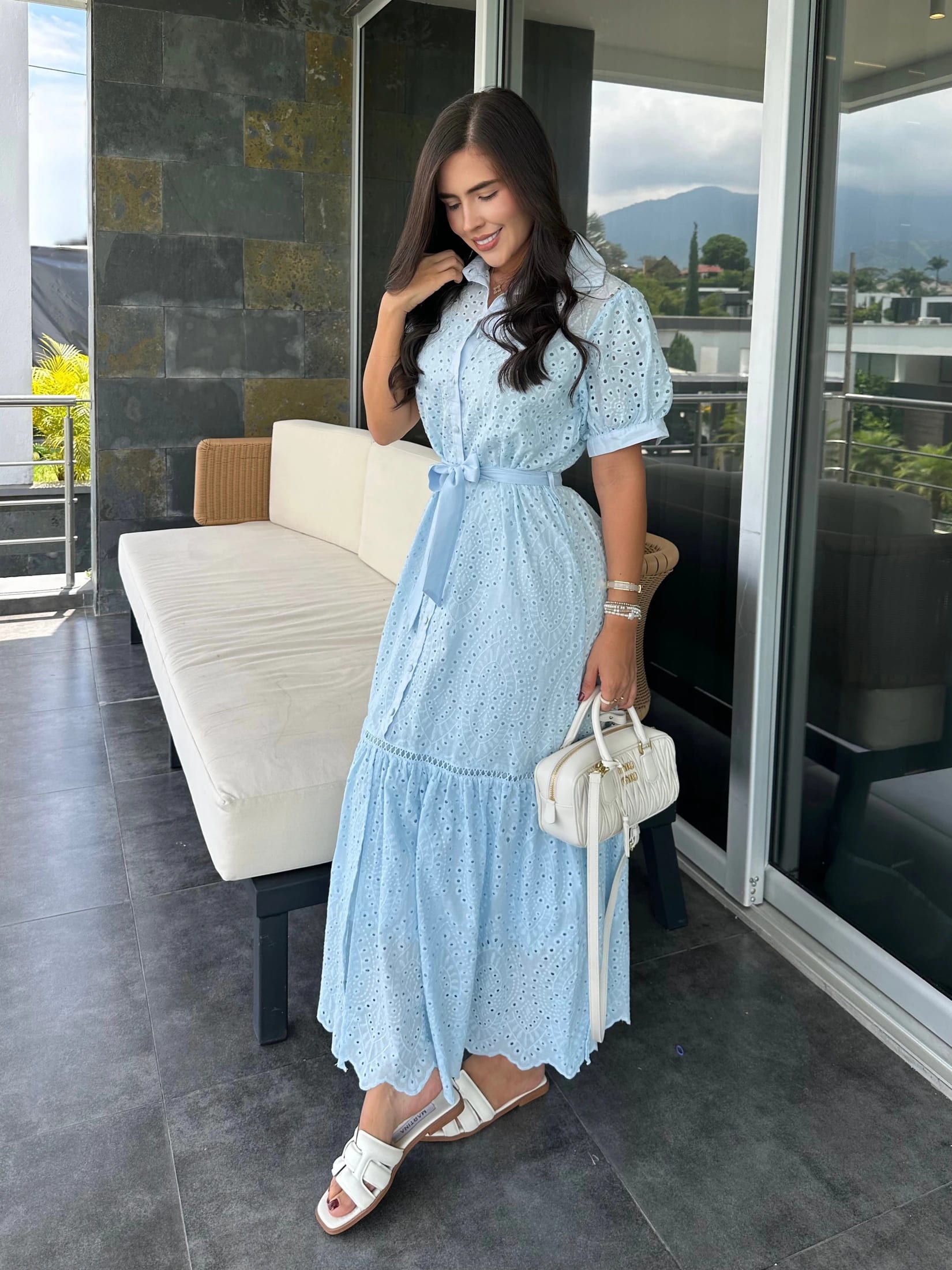 VESTIDO EINES CELESTE - imagen 1