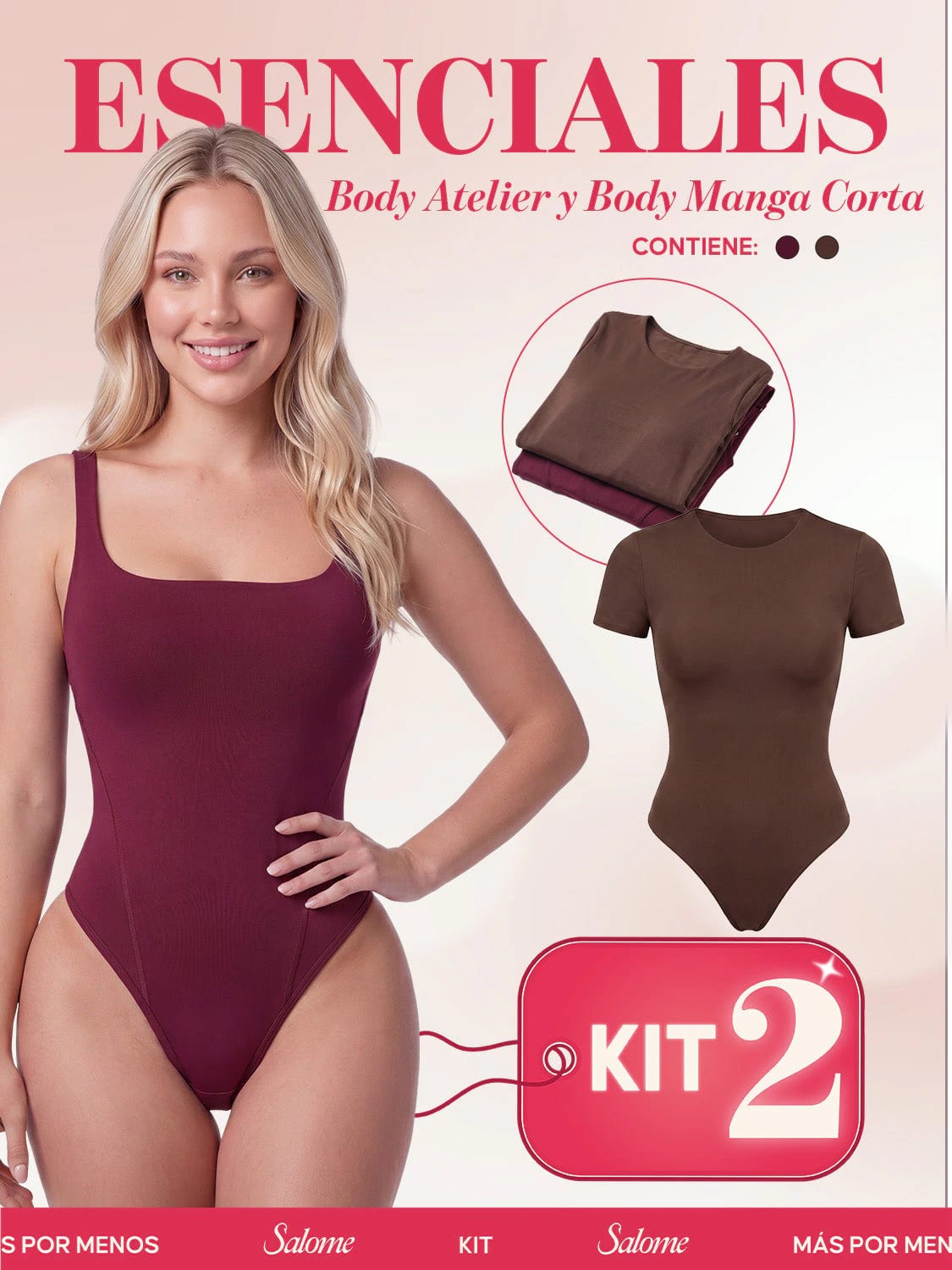 Kit Body Atelier Espalda Profunda & Manga Corta Sin Costuras | Salome 5004 & 5007 | 01L5 - imagen 6