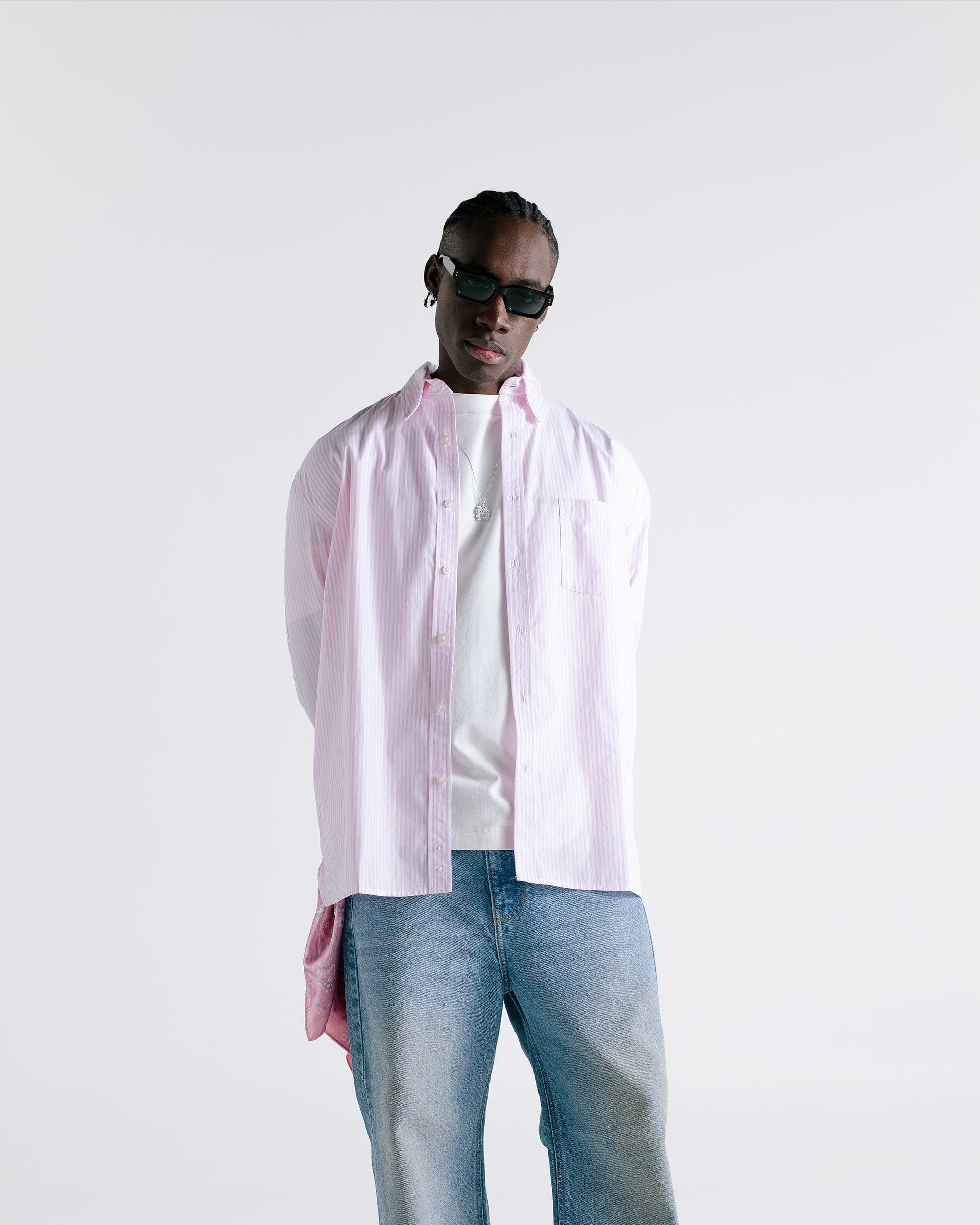 Pinstripe Shirt - Baby Pink - imagen 8