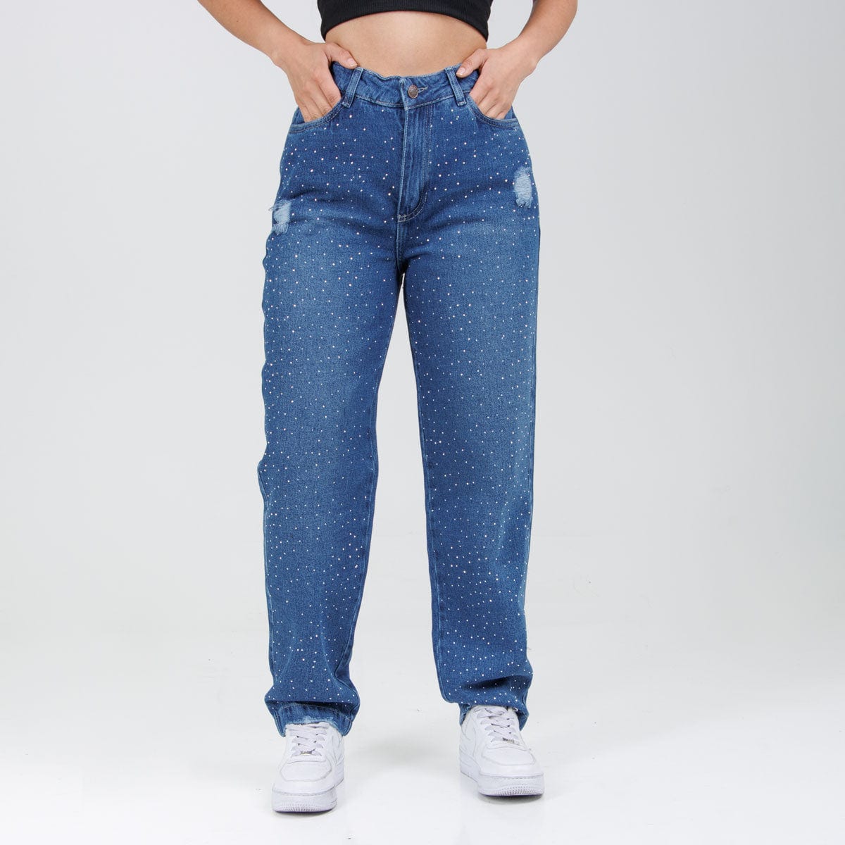 Jean Axspen Mom Fit Ax-2708 Brillos - imagen 2
