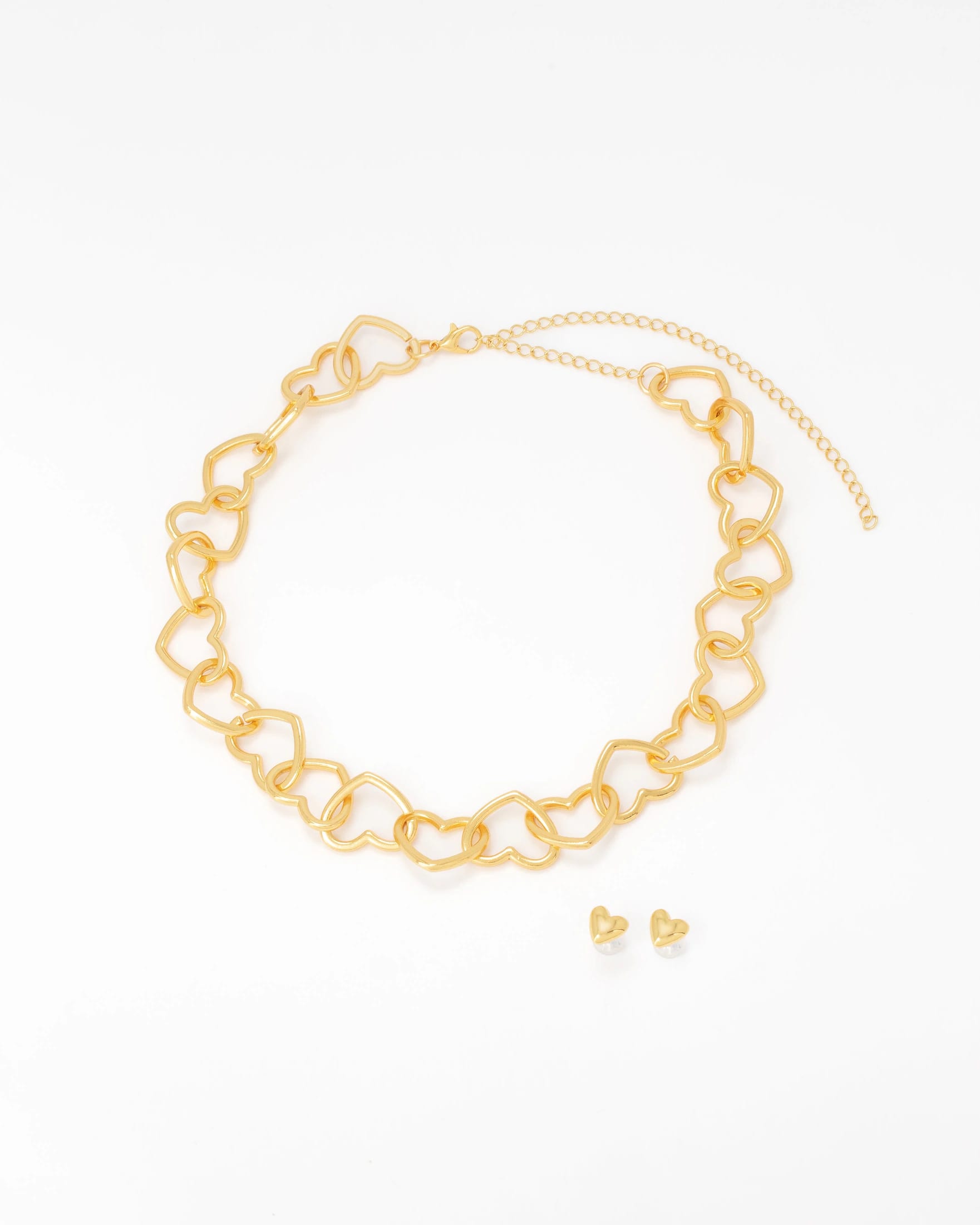 Collar Corazón + Aretes - imagen 2