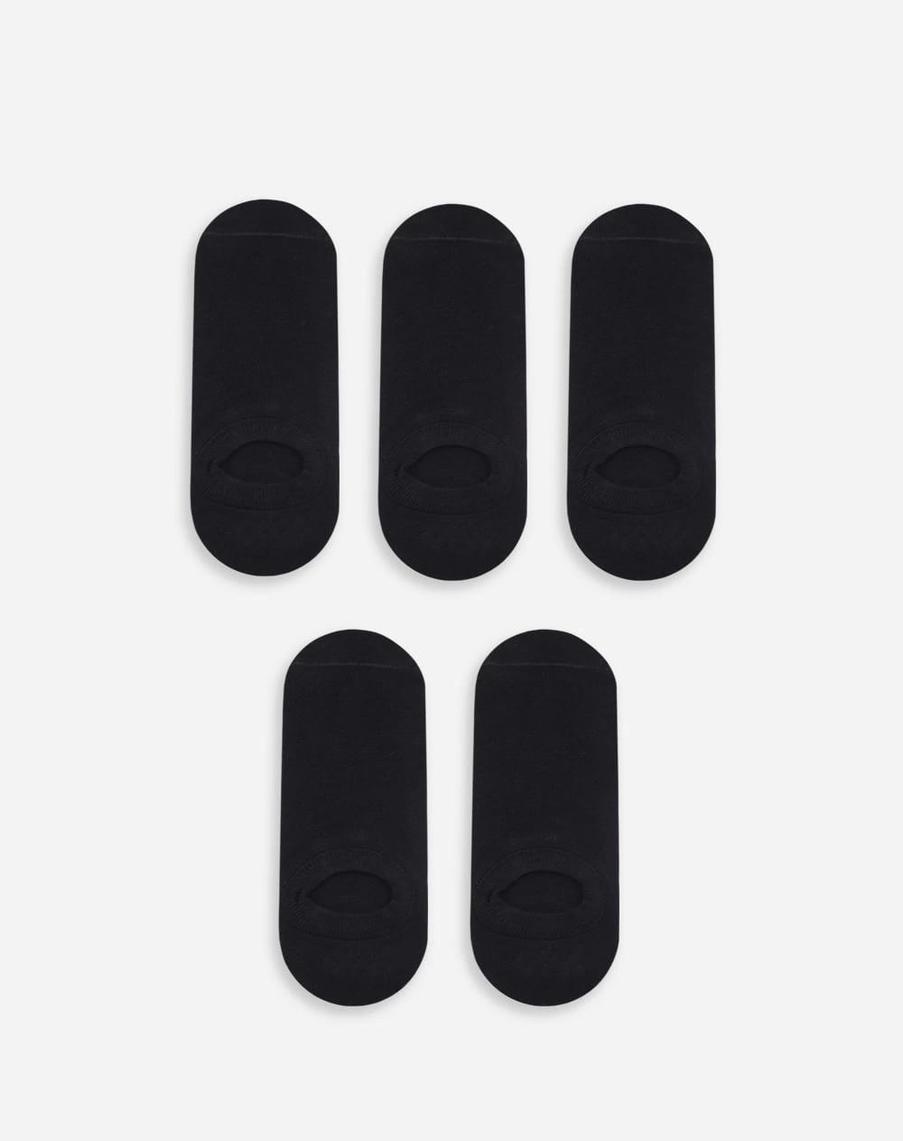 Medias hombre baletas pack x5 negras - imagen 1