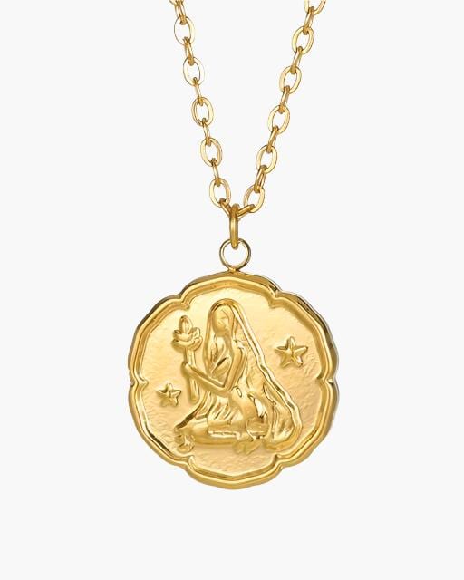 Zodiac Sign Necklace - Gold - imagen 8